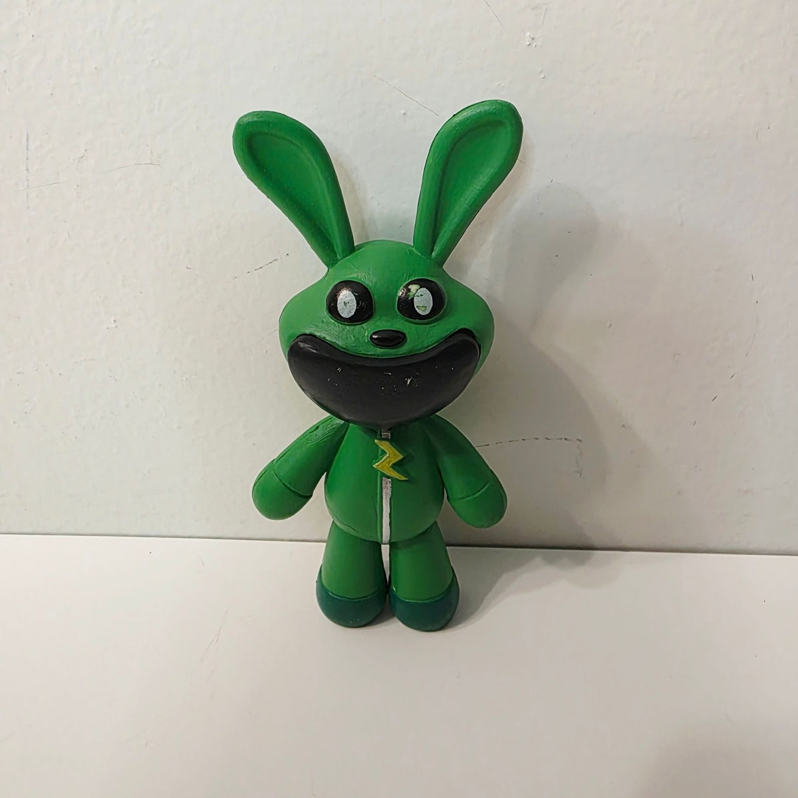 Hoppy Hopscotch Poppy Playtime Green Figure Cake Topper Anthropomorphic Rabbit