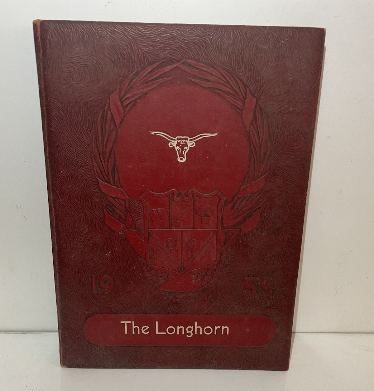 1955 The Longhorn Hardcover College/ University Yearbook (Original, Red Cover)