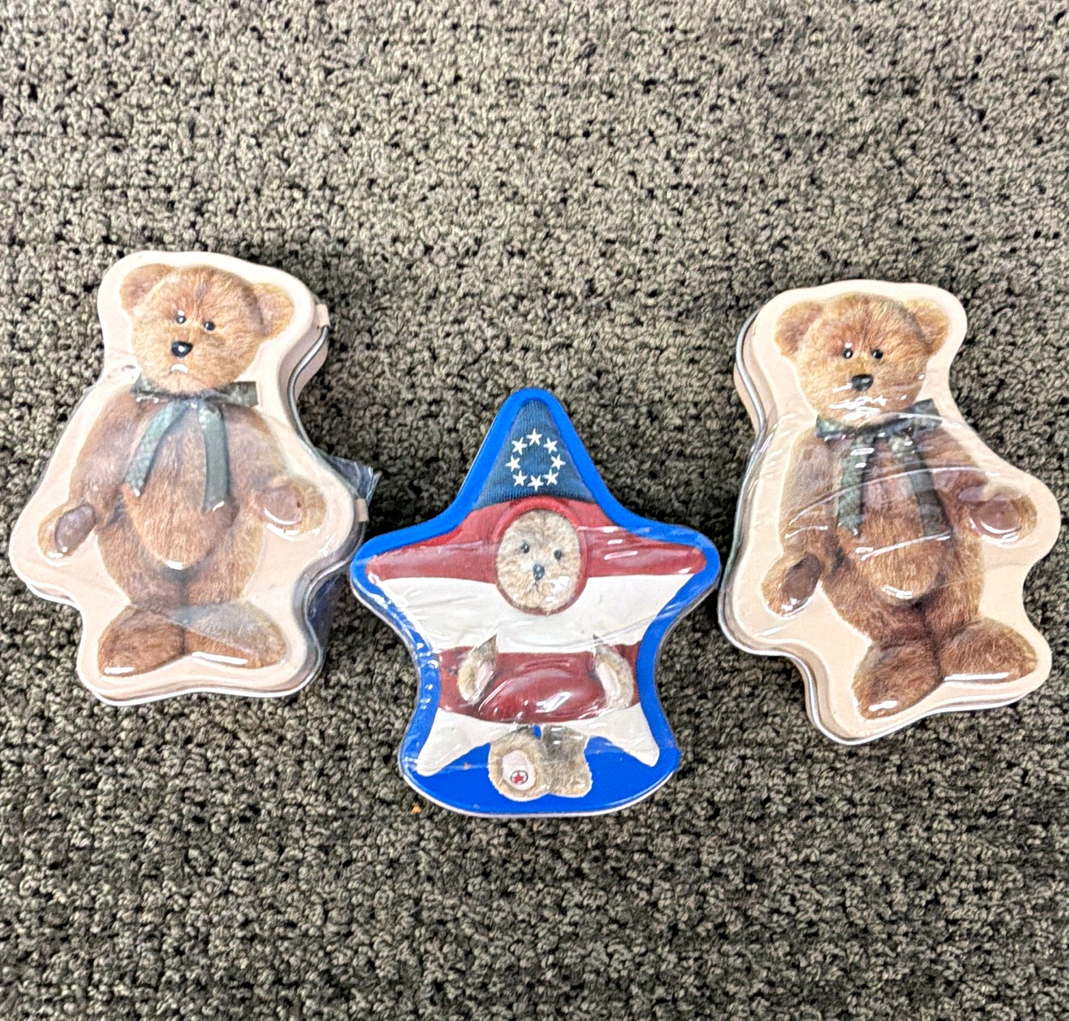 Boyds Peppermint Bear Mints 3-Pack (2 Bear, 1 Star) 