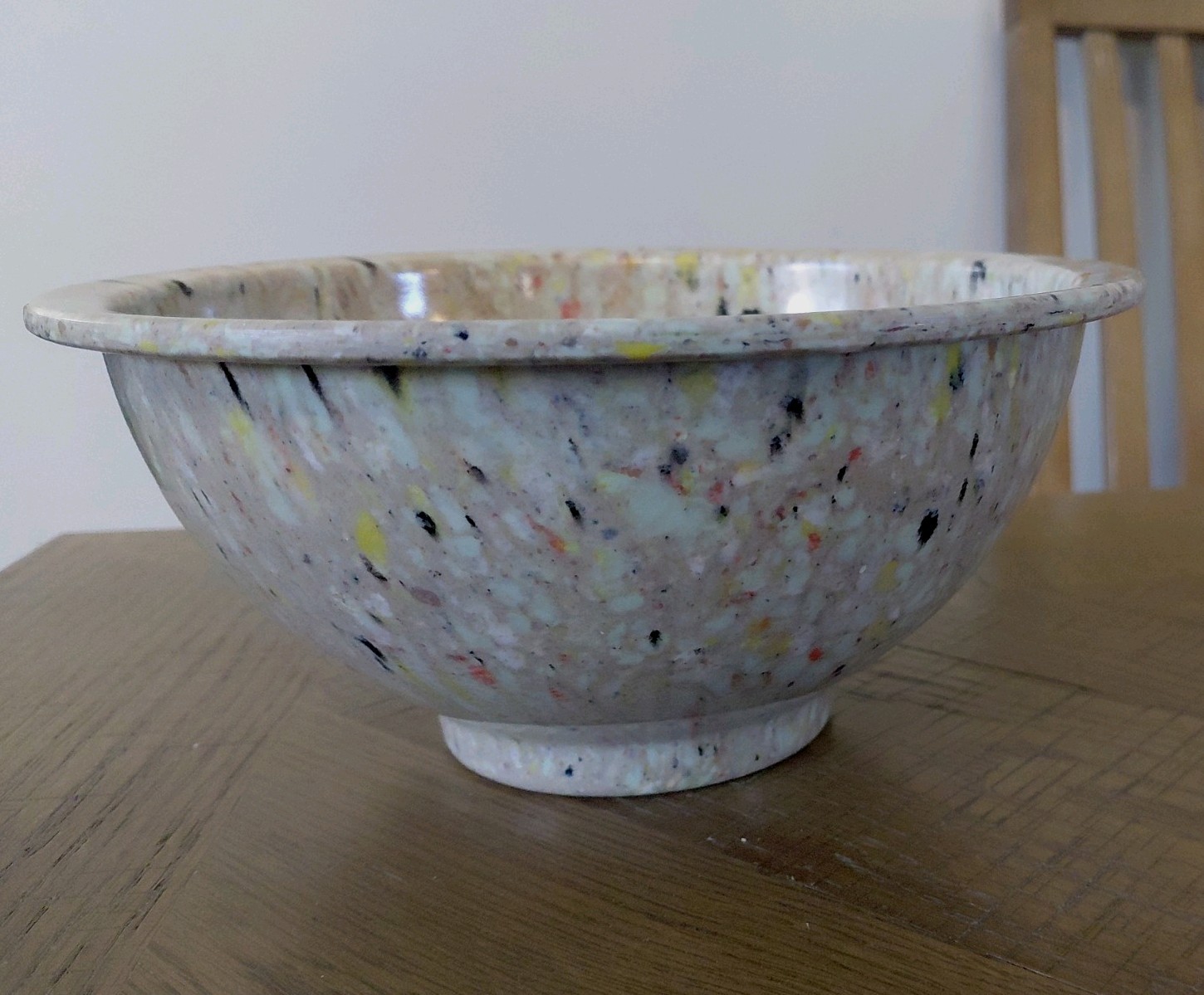 Texas Ware Confetti Splatter Mixing Bowl Melamine Model 111 Vintage 1950s-60s 8\