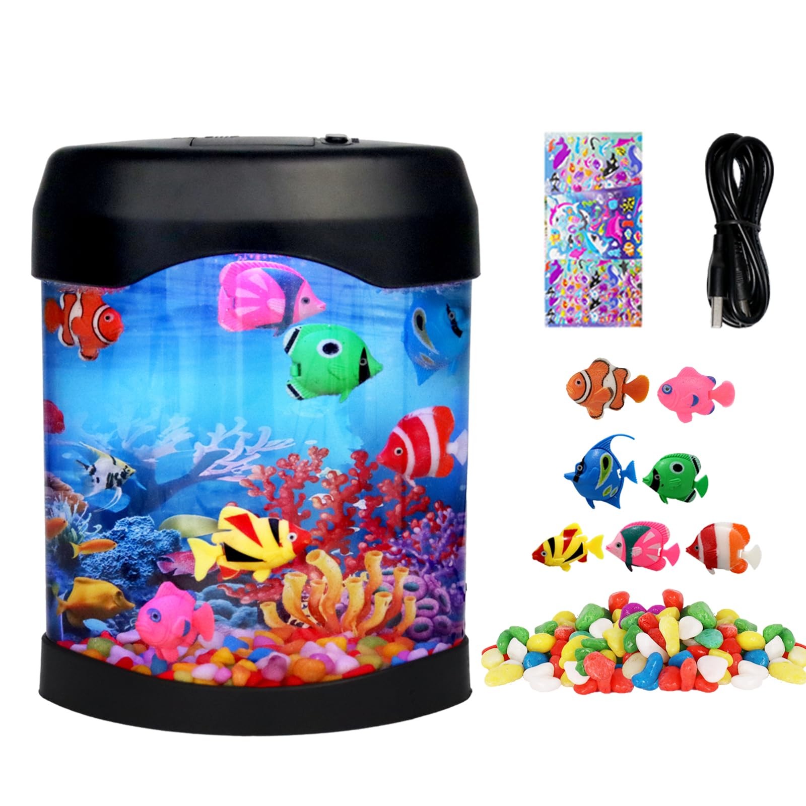 Toycol Fake Fish Lamp Artificial Aquarium Light Motion Lamp Night Light 7
