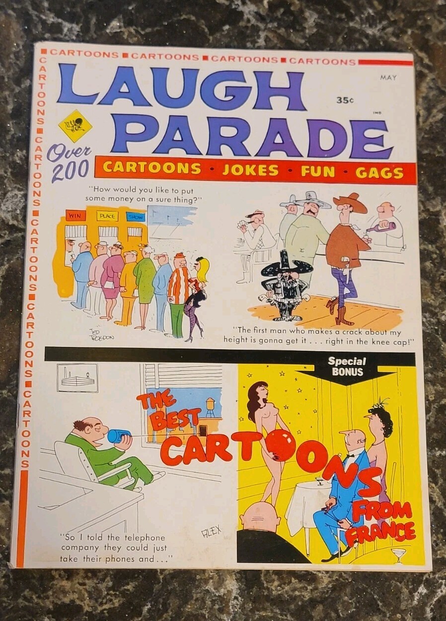 Vintage LAUGH PARADE Comic Magazine / SEPT. 1968 Vol 8 #3 / Adult Humor Cartoons