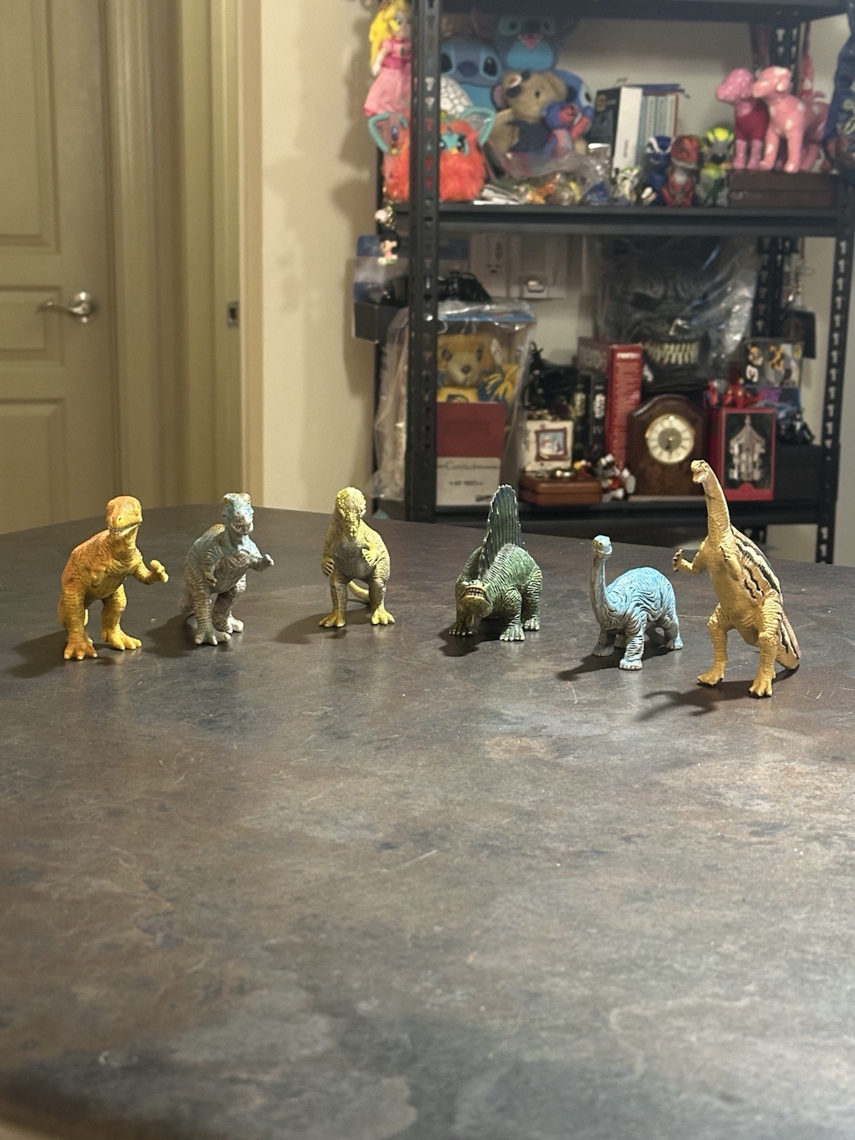 Vintage 1992–1994 U.K.R.D Dinosaur Lot 6 T-Rex Allosaurus Apatosaurus Dimetrodon