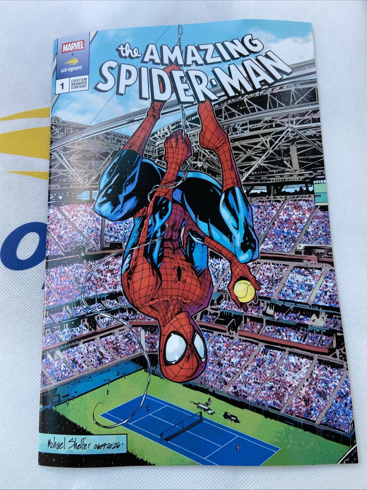 Spider-Man Comic Book x U.S. Open Tennis Limited Edition NYC On Hand
