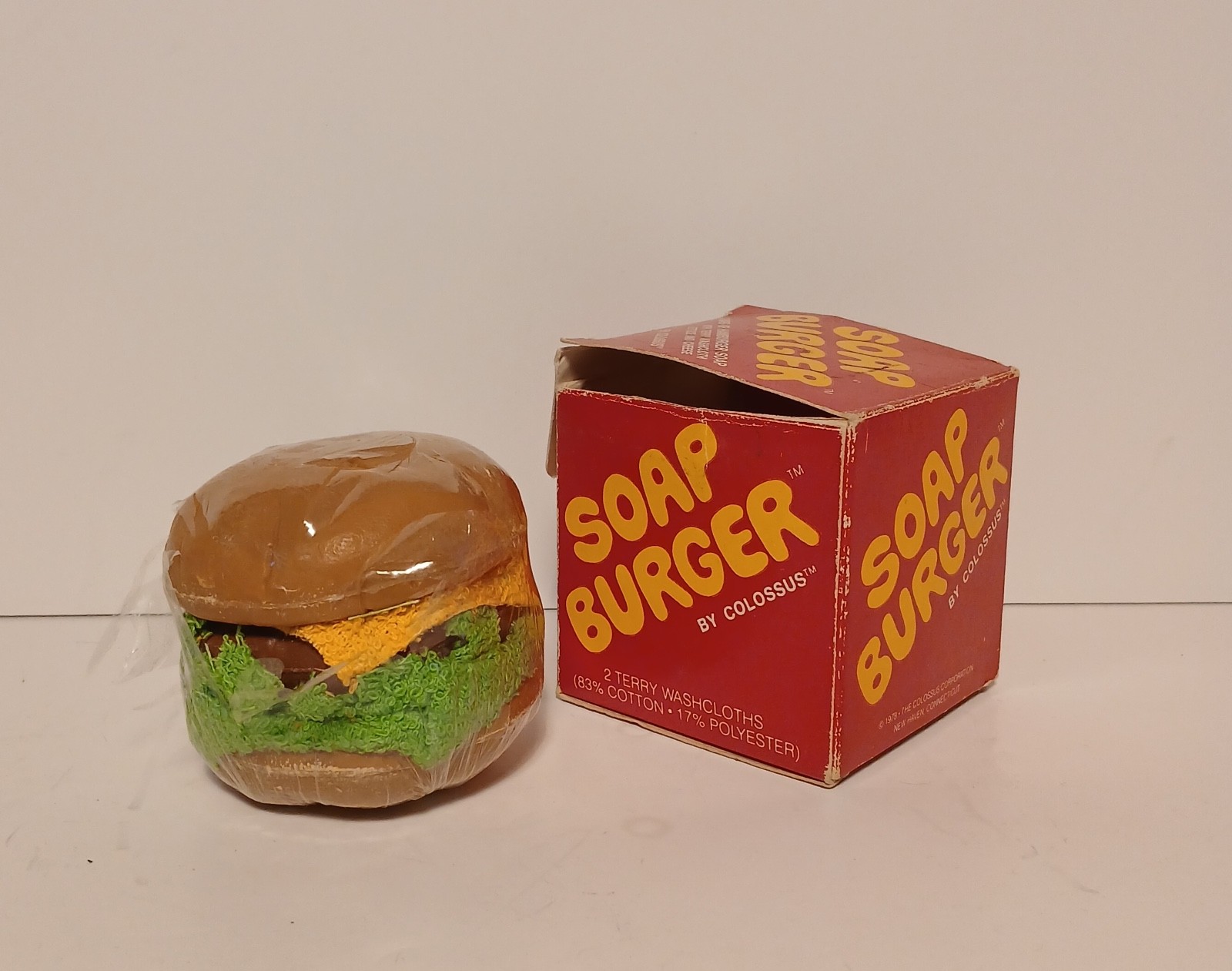 Vtg 1978 Colossus Brand Soap Burger- New Condition, 