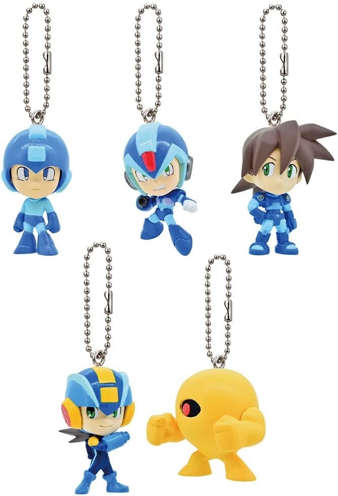 2015 Gashapon ROCKMAN X-3 Volnutt MegaMan EXE Devil Swing Key Chain Figure Set 2015 Gashapon ROCKMAN X-3 Volnutt MegaMan EXE Devil Swing Key Chain Figure Set