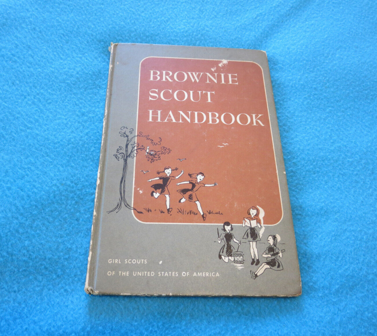 Vintage 1951 1958 Brownie Scout Handbook Hardcover Book