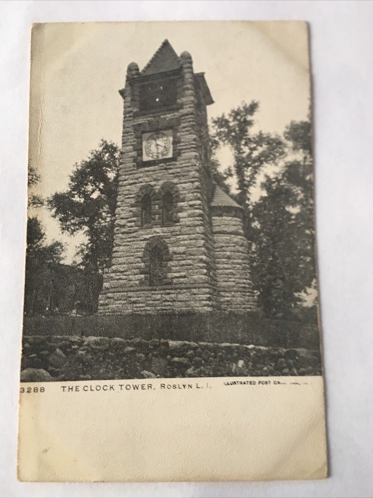 The Clock Tower Roslyn L. I. 1908 Antique Postcard