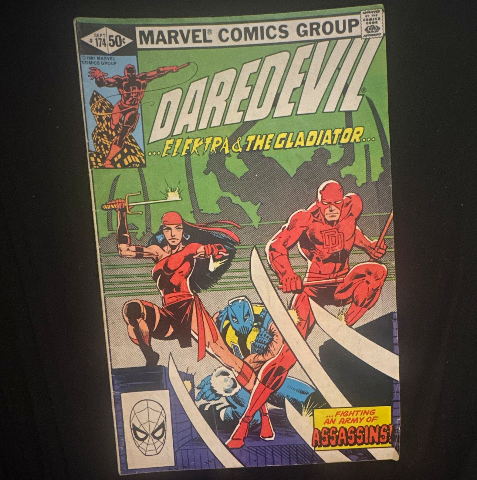 Marvel Comics Group Daredevil #174 1981 Frank Miller Elektra Gladiator