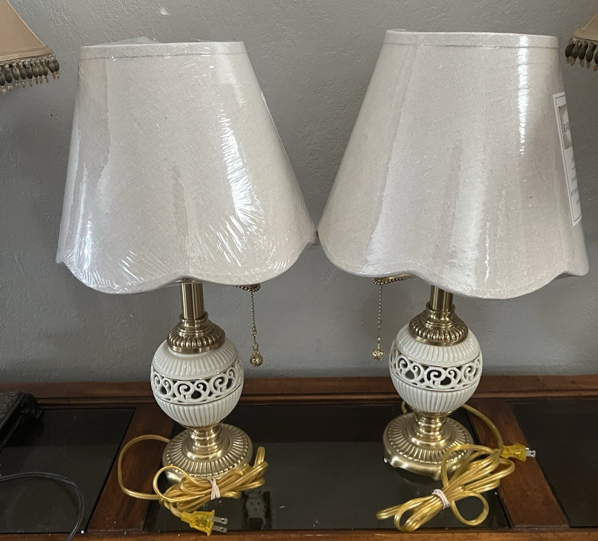 Set 2 Lenox Lighting by Quoizel Table Lamps 13” Set 2 Lenox Lighting by Quoizel Table Lamps 13”