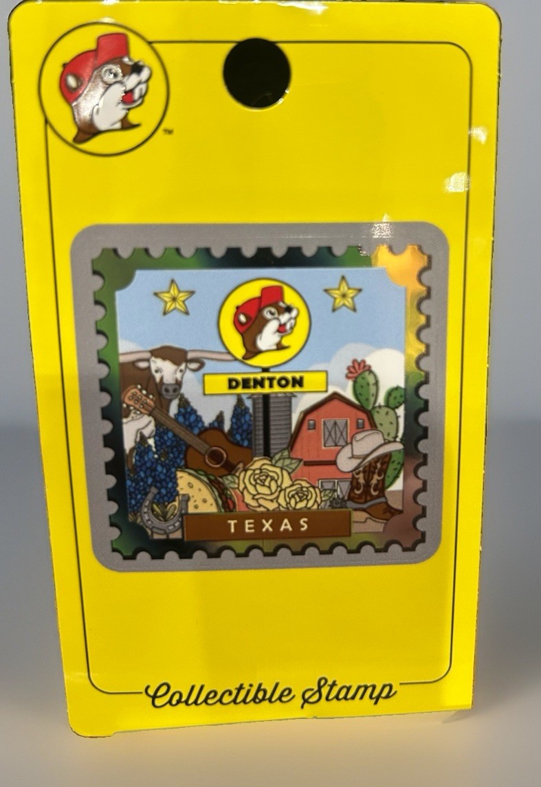 Buc-ee\'s Bucees Collectible Stamp Sticker Passport Stamp - Denton, Texas