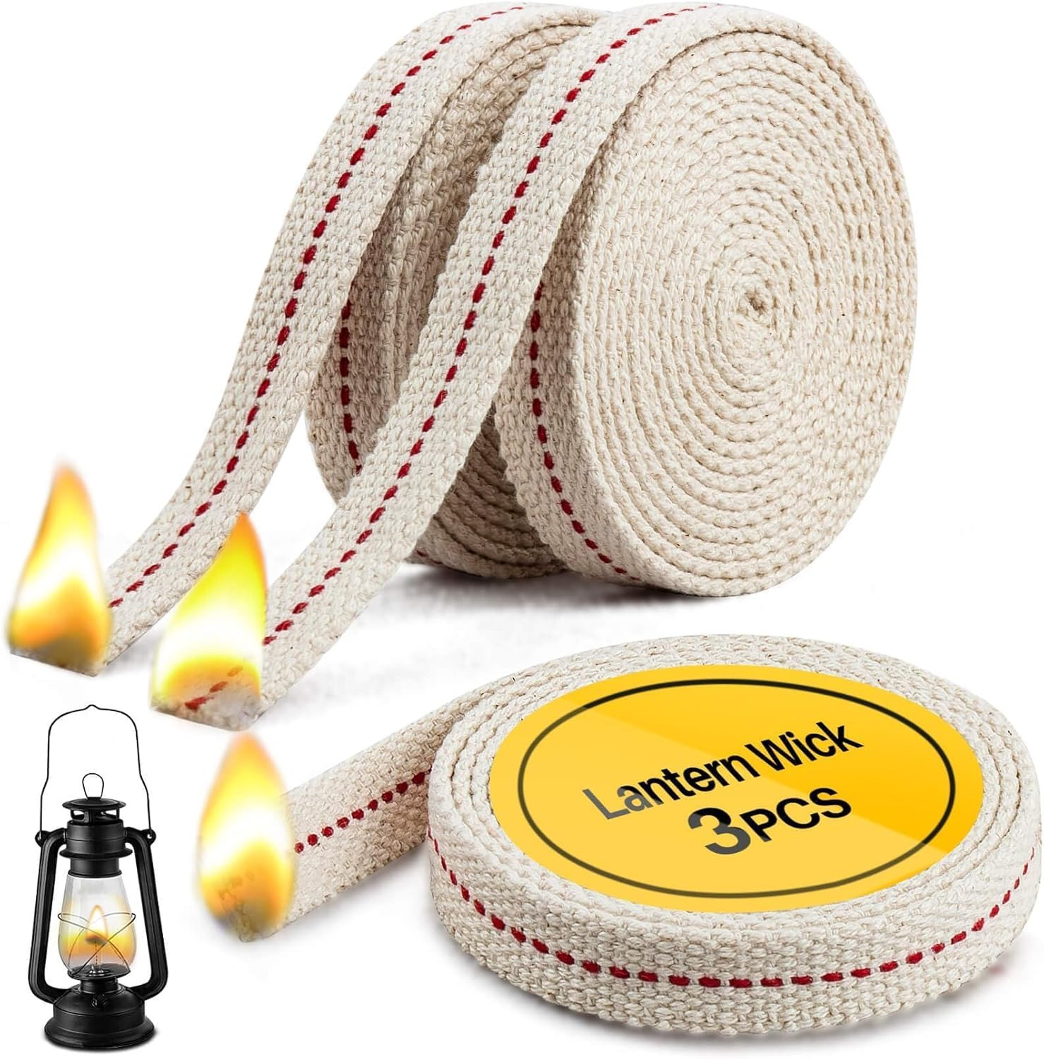 Lamp Wick Lantern Wick - Lantern Wicks 3 Rolls 1/2 Inch Flat Cotton Oil Lamp Wic Lamp Wick Lantern Wick - Lantern Wicks 3 Rolls 1/2 Inch Flat Cotton Oil Lamp Wic