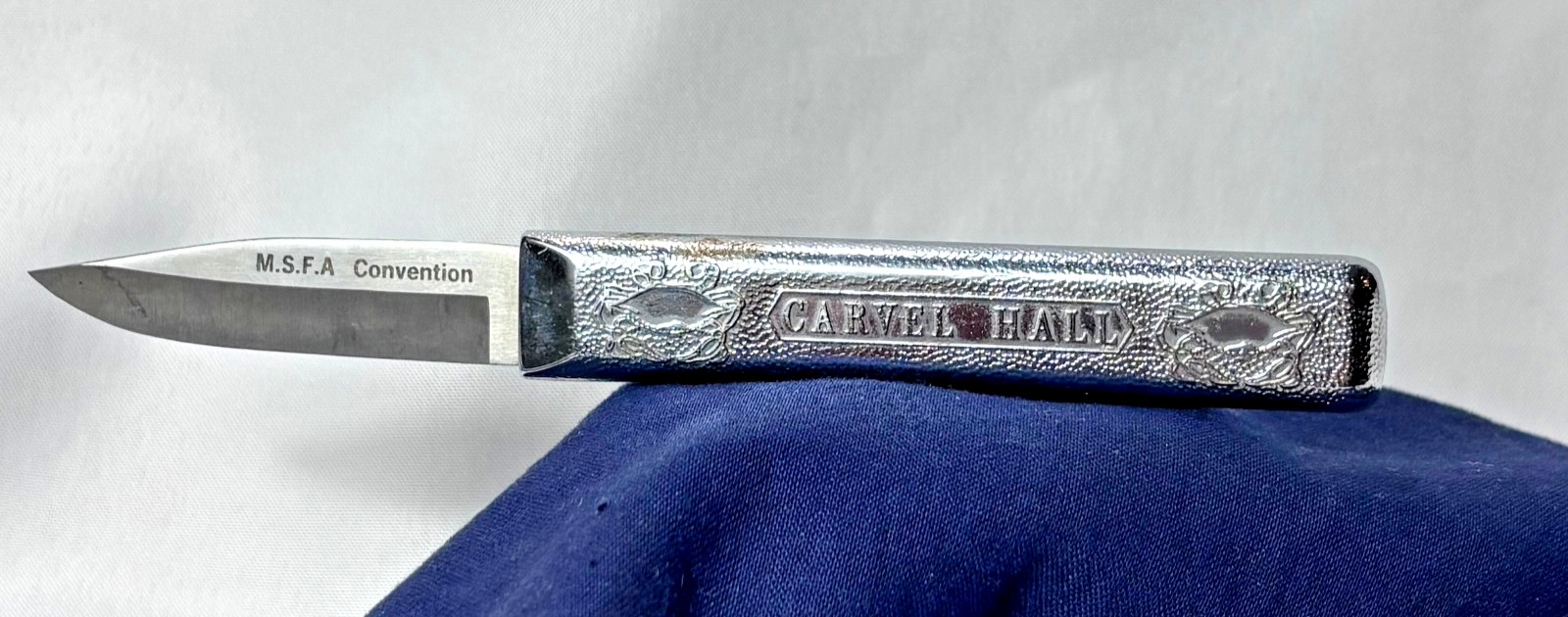 Vtg Carvel Hall Crab Knife M.S.F.A. Maryland State Fire Association Convention Vtg Carvel Hall Crab Knife M.S.F.A. Maryland State Fire Association Convention