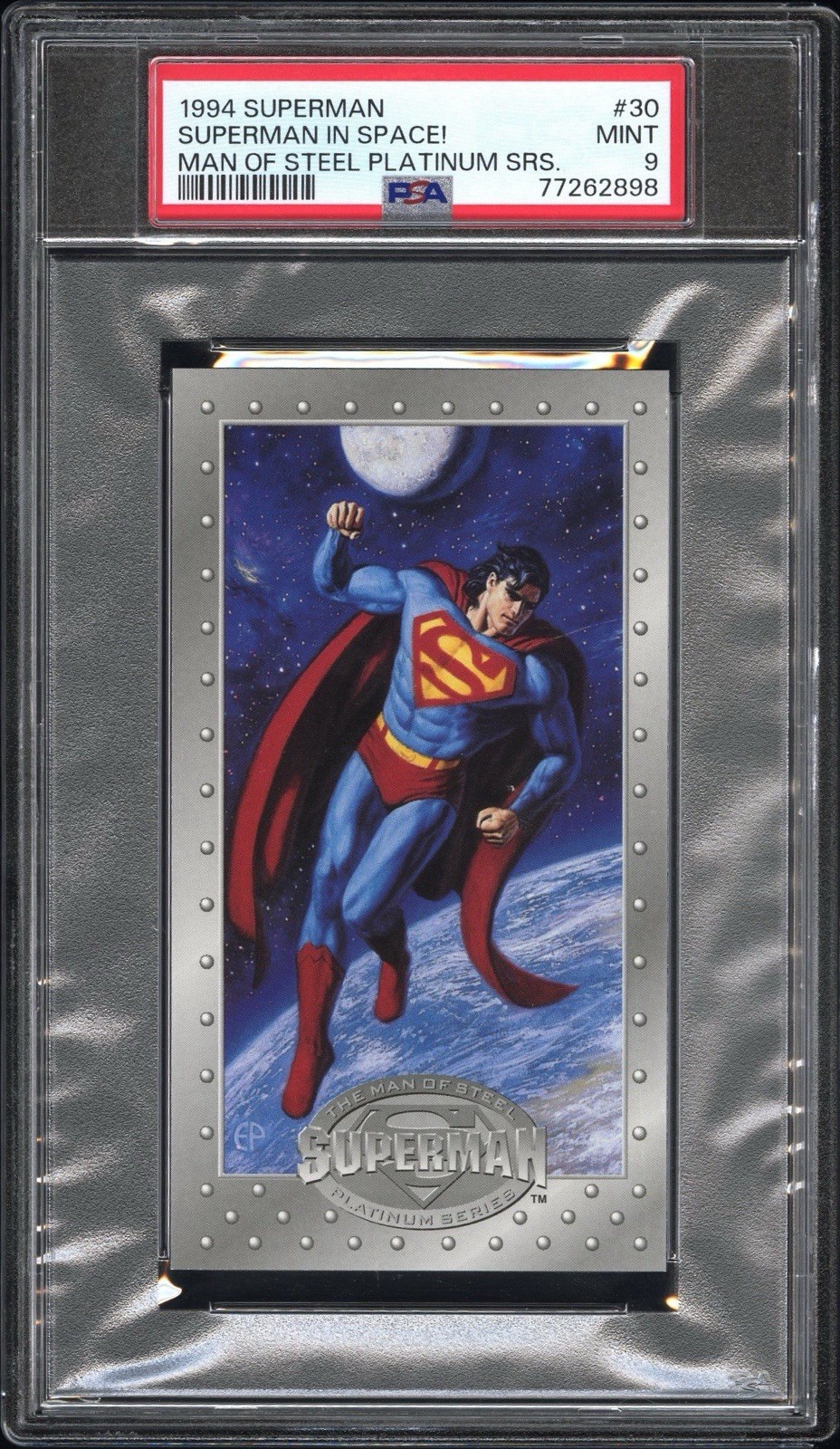1994 Superman Man Of Steel Platinum Series Superman In Space PSA 9