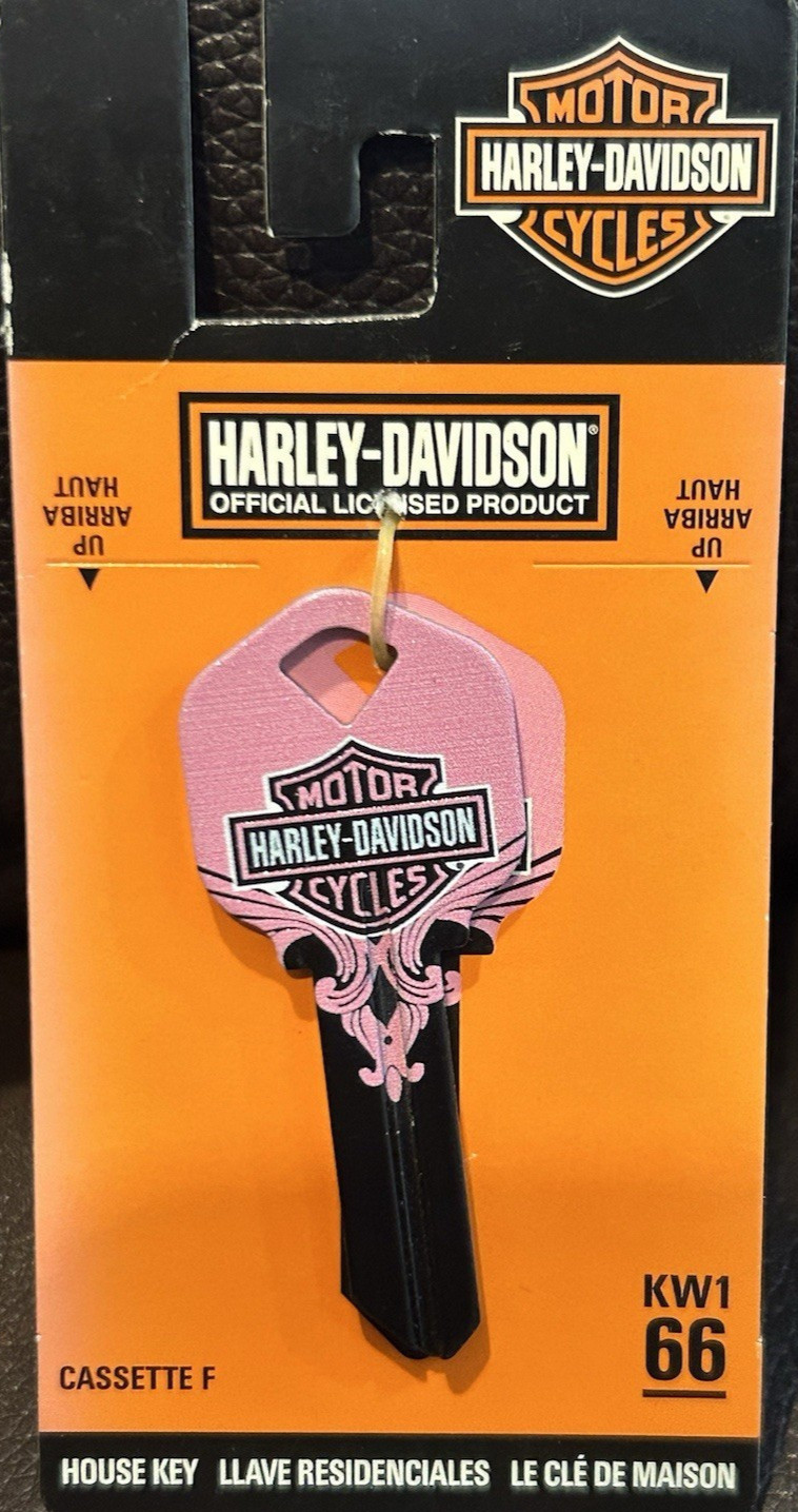 NEW Harley-Davidson Pink Tribal Blank Key KW1 66 Cassette F NEW Harley-Davidson Pink Tribal Blank Key KW1 66 Cassette F