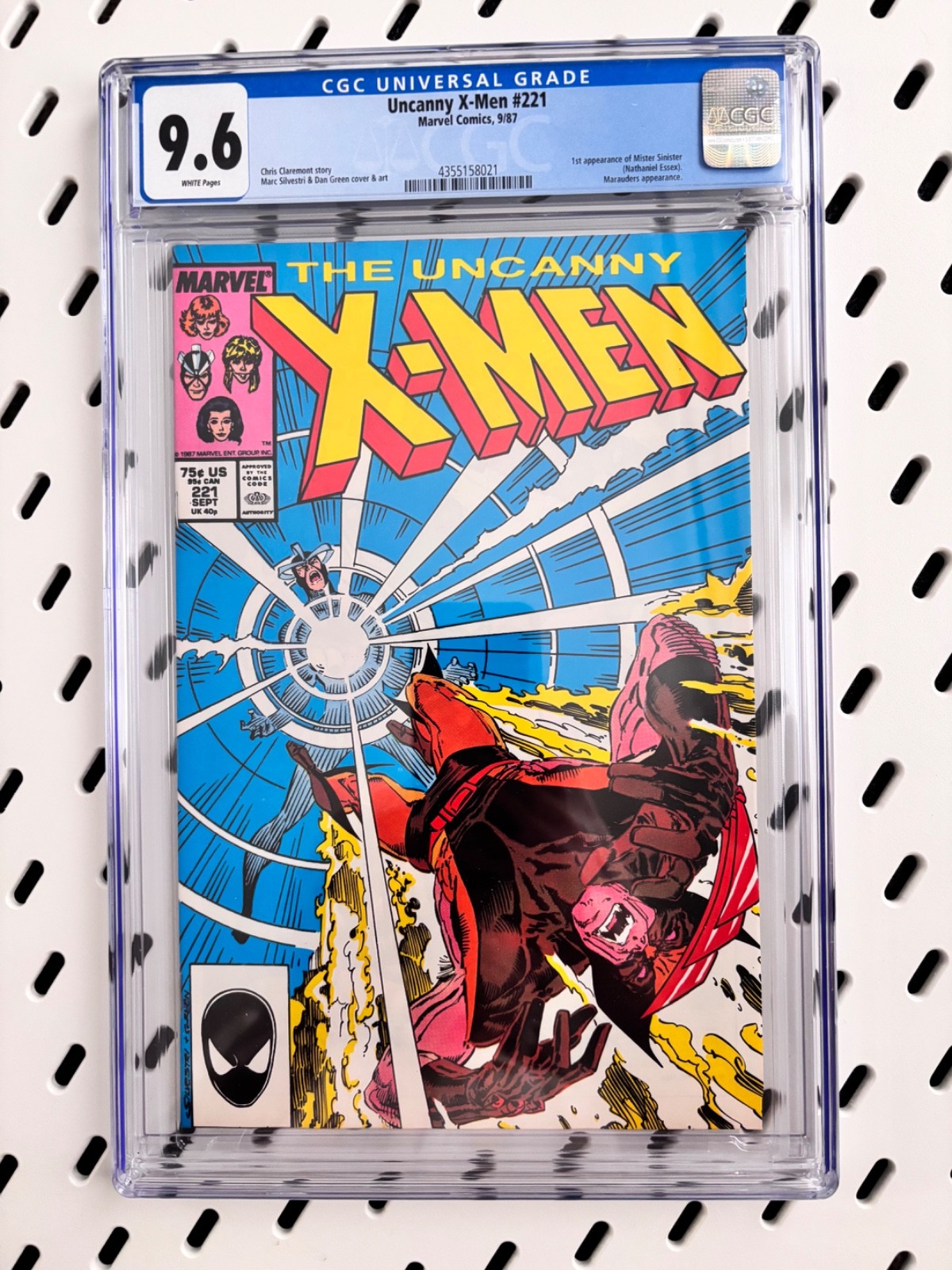 the uncanny Xmen 221 1st appearance of mister sinister 9.6 white pages
