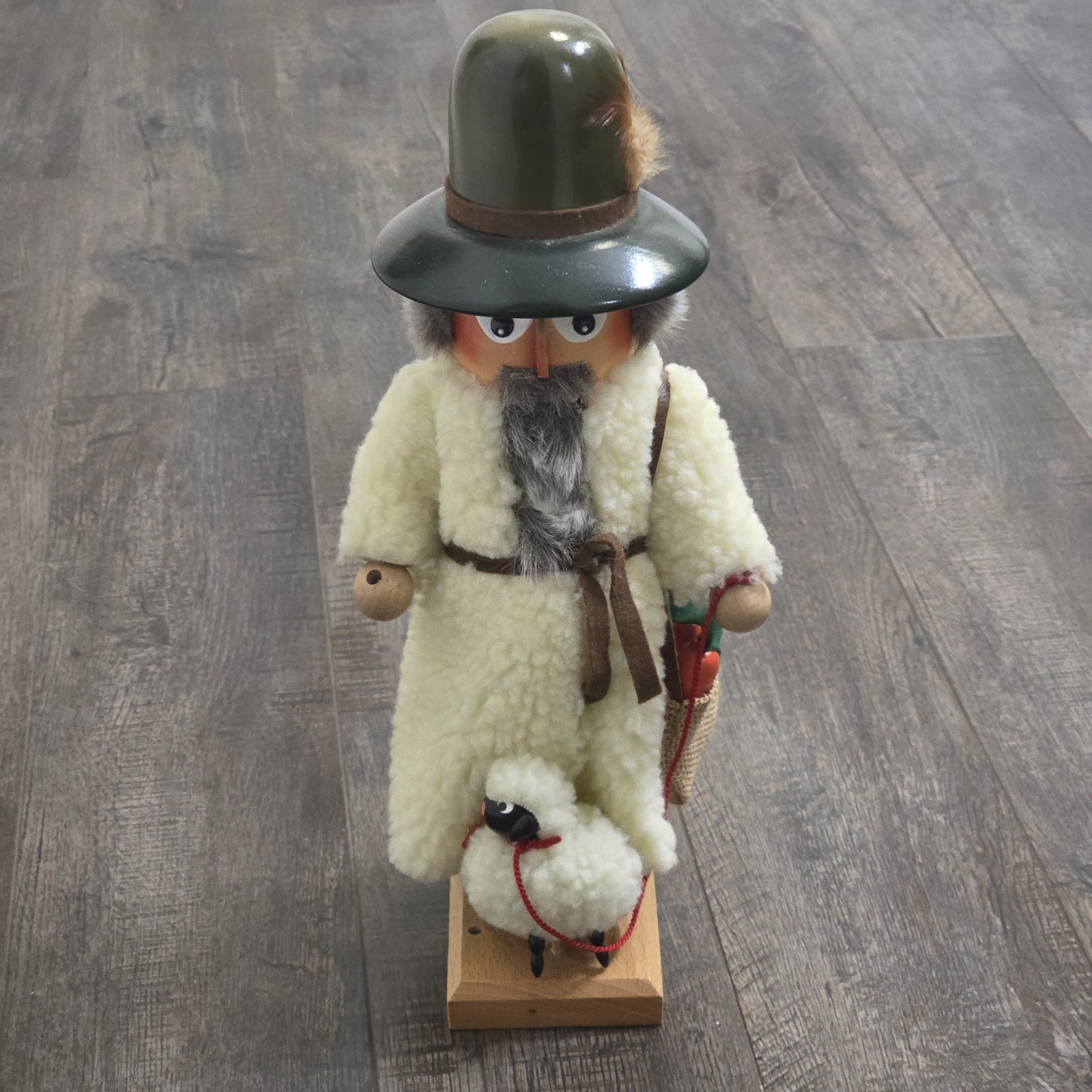 Vintage Steinbach Nutcracker Shepherd with a Sheep Germany Authentic 16 Vintage Steinbach Nutcracker Shepherd with a Sheep Germany Authentic 16