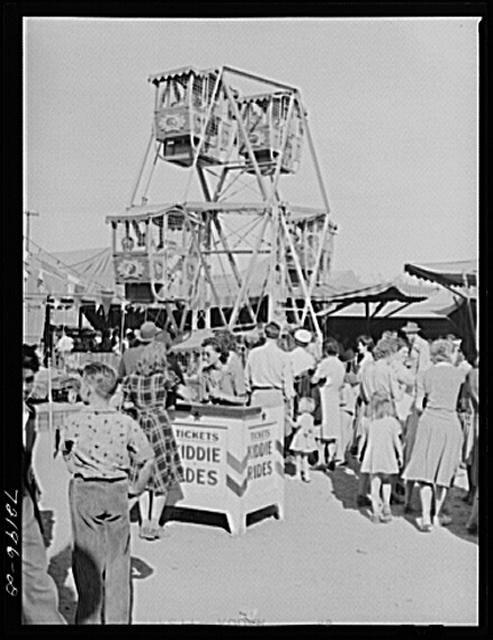 El Centro California Imperial County Fair Midway Ferris Wheel 1942 FSA