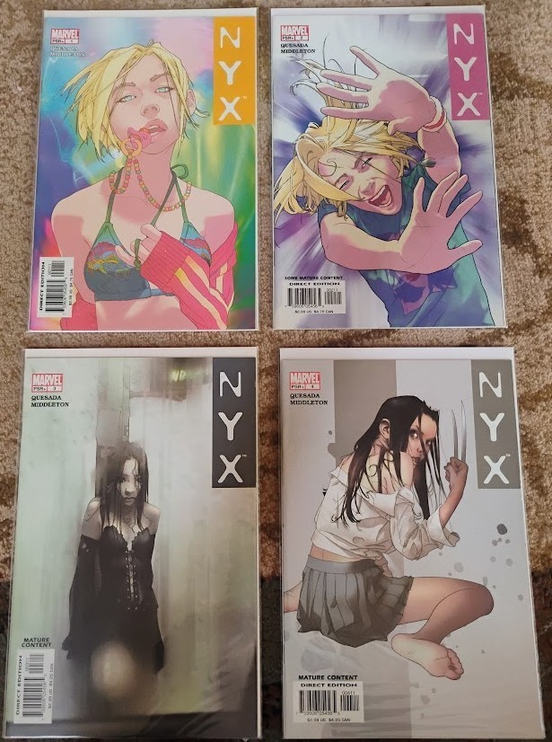 Nyx 1 - 4 (FIRST APPEARANCE OF X-23) Nyx 1 - 4 (FIRST APPEARANCE OF X-23)