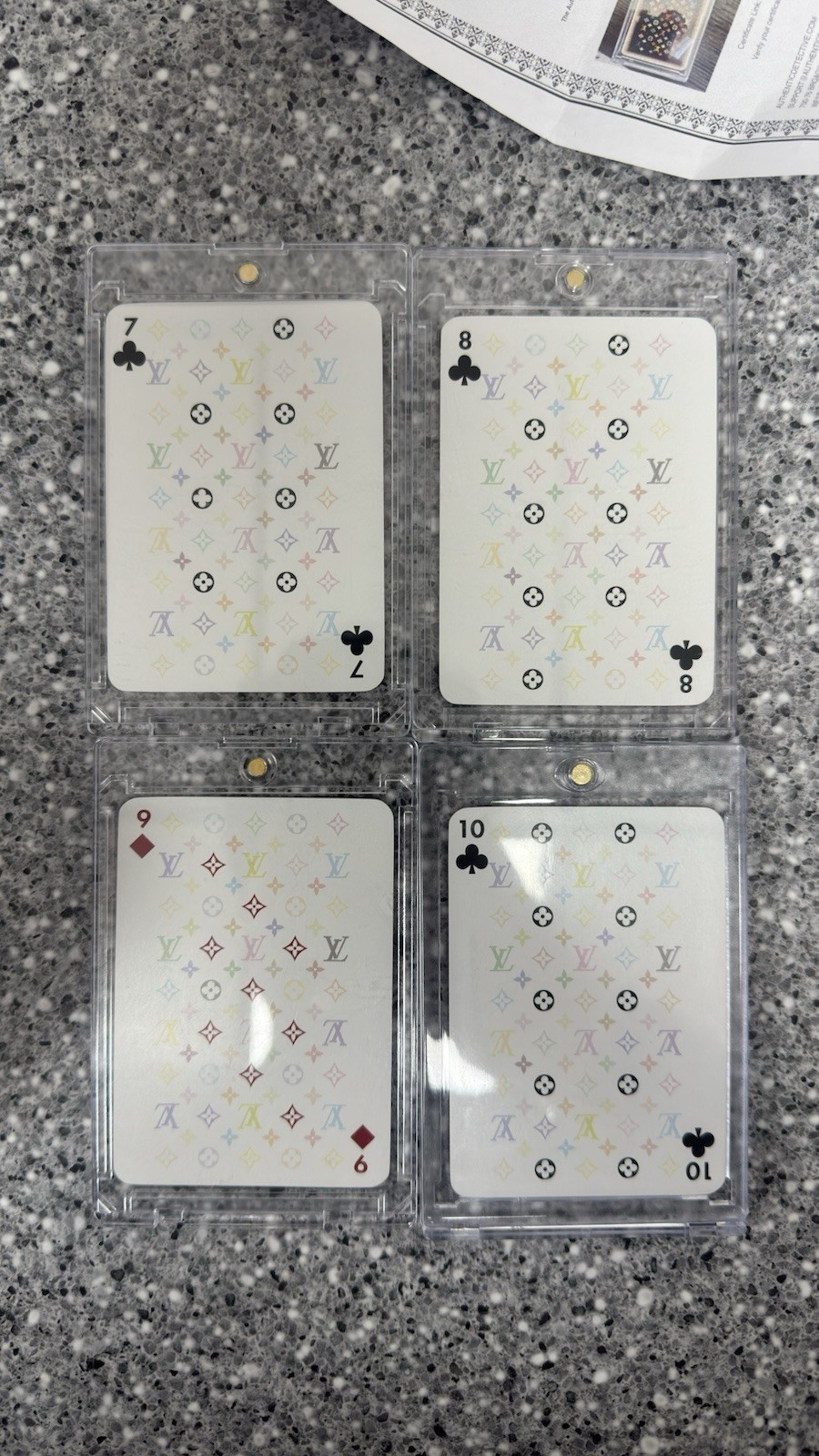 RARE Takashi Murakami Louis Vuitton Playing Cards w/ COA