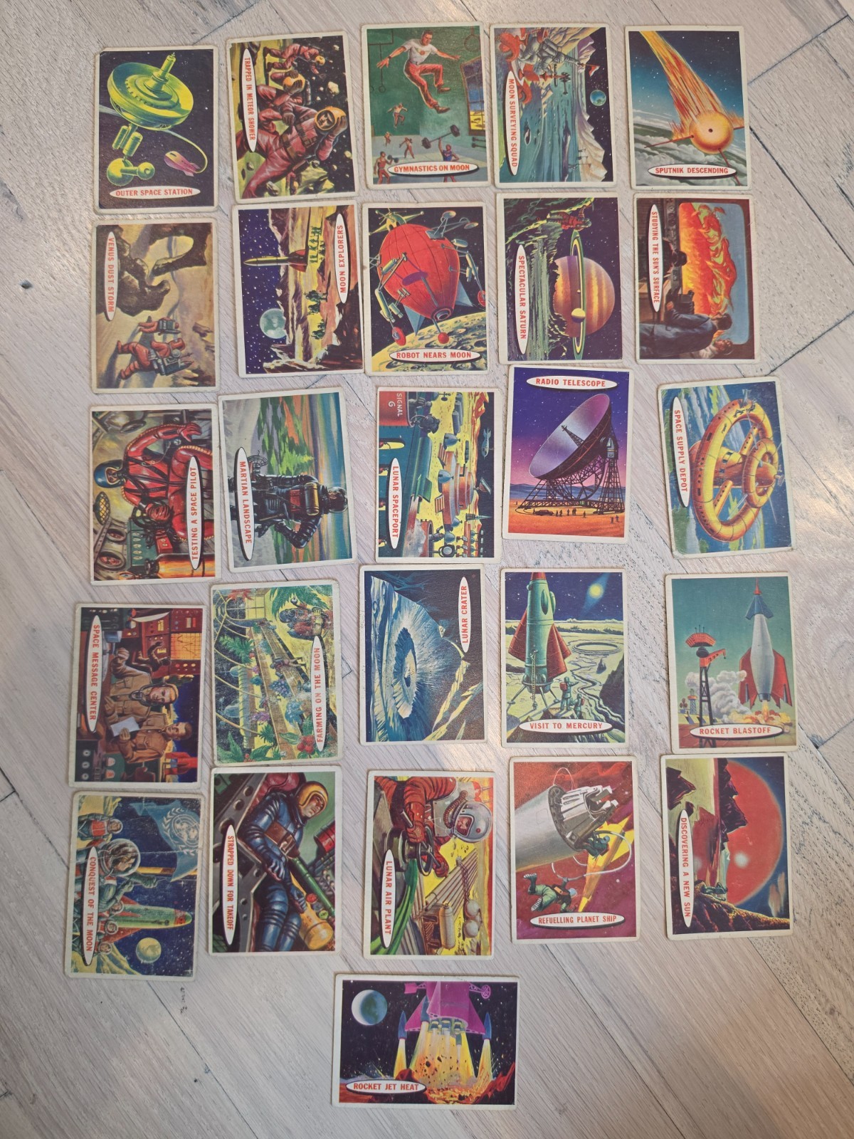 Lot Of 26 1957 Topps Space Cards VG to EX Condition nice lot