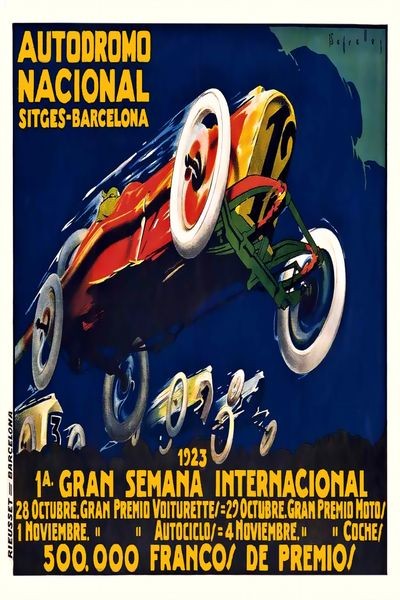 🏎️ Autodromo Nacional (1923) Racing Poster - 24x36” RARE Reprint 🤯💯