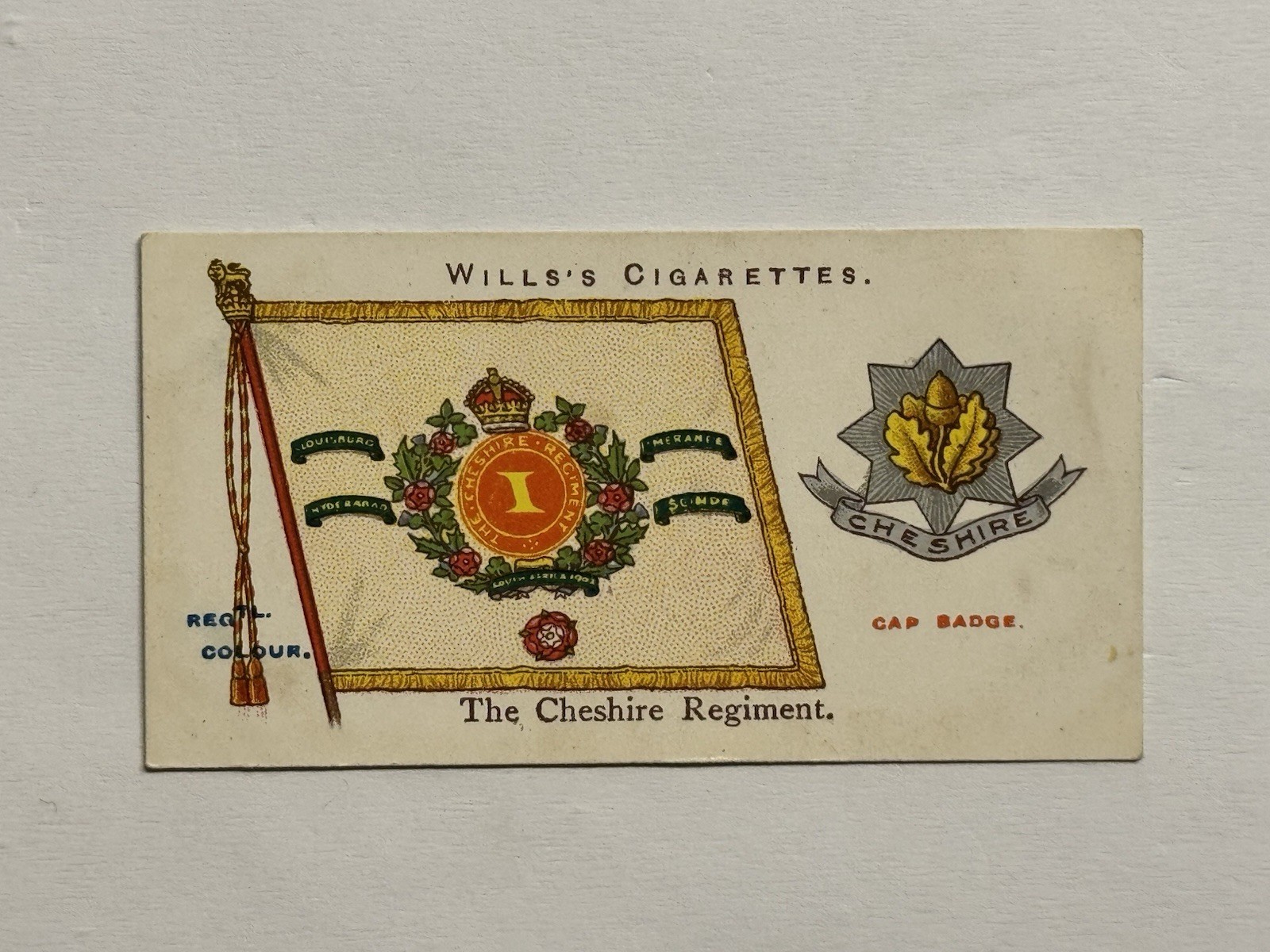 1908-1912 Wills\'s Cigarettes The Cheshire Regiment #9