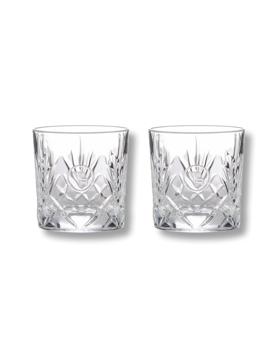 Woodford Reserve WR Glencairn Crystal Rocks Glasses Bourbon Whiskey Set of 2 Woodford Reserve WR Glencairn Crystal Rocks Glasses Bourbon Whiskey Set of 2
