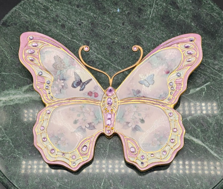 Bradford Ex. 2004 Enchanted Wings Lena Liu Jewels Of Nature Butterfly Wall Art Bradford Ex. 2004 Enchanted Wings Lena Liu Jewels Of Nature Butterfly Wall Art