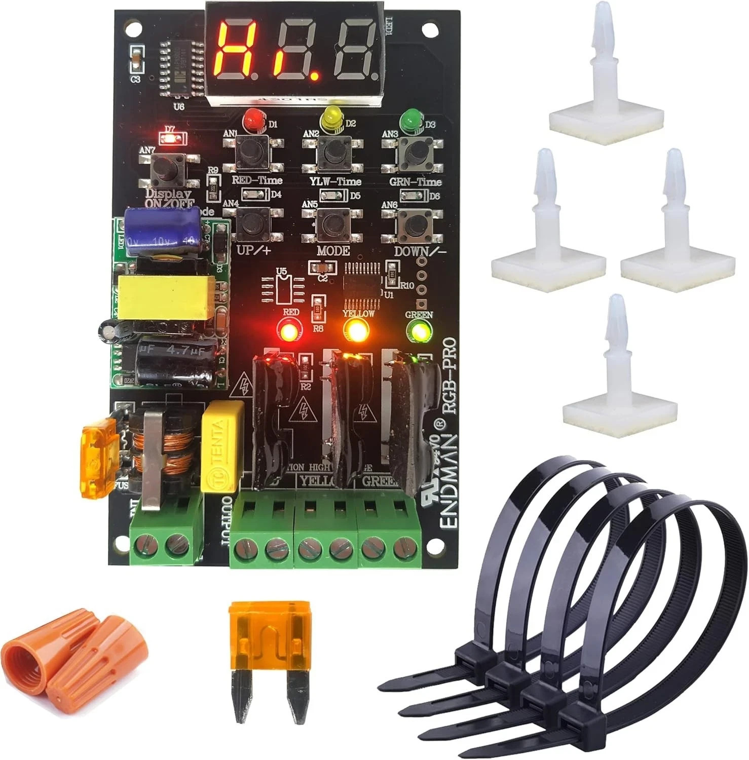 Advanced Traffic Light Sequencer - 3 Channel, LED Display Advanced Traffic Light Sequencer - 3 Channel, LED Display