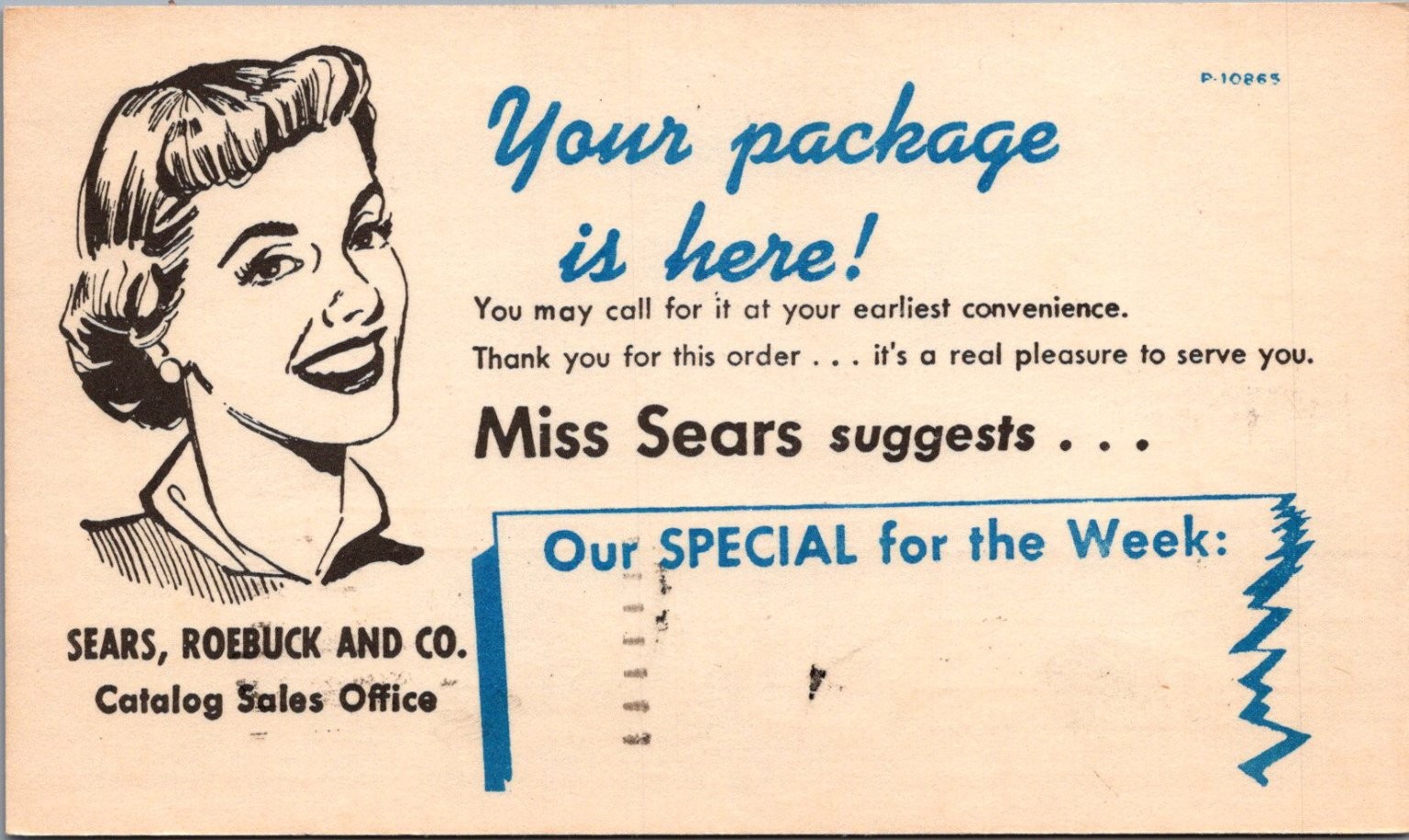 1963 Sears Roebuck Co Bayonne NJ Catalog Office Advertising Postcard P-1085 1963 Sears Roebuck Co Bayonne NJ Catalog Office Advertising Postcard P-1085