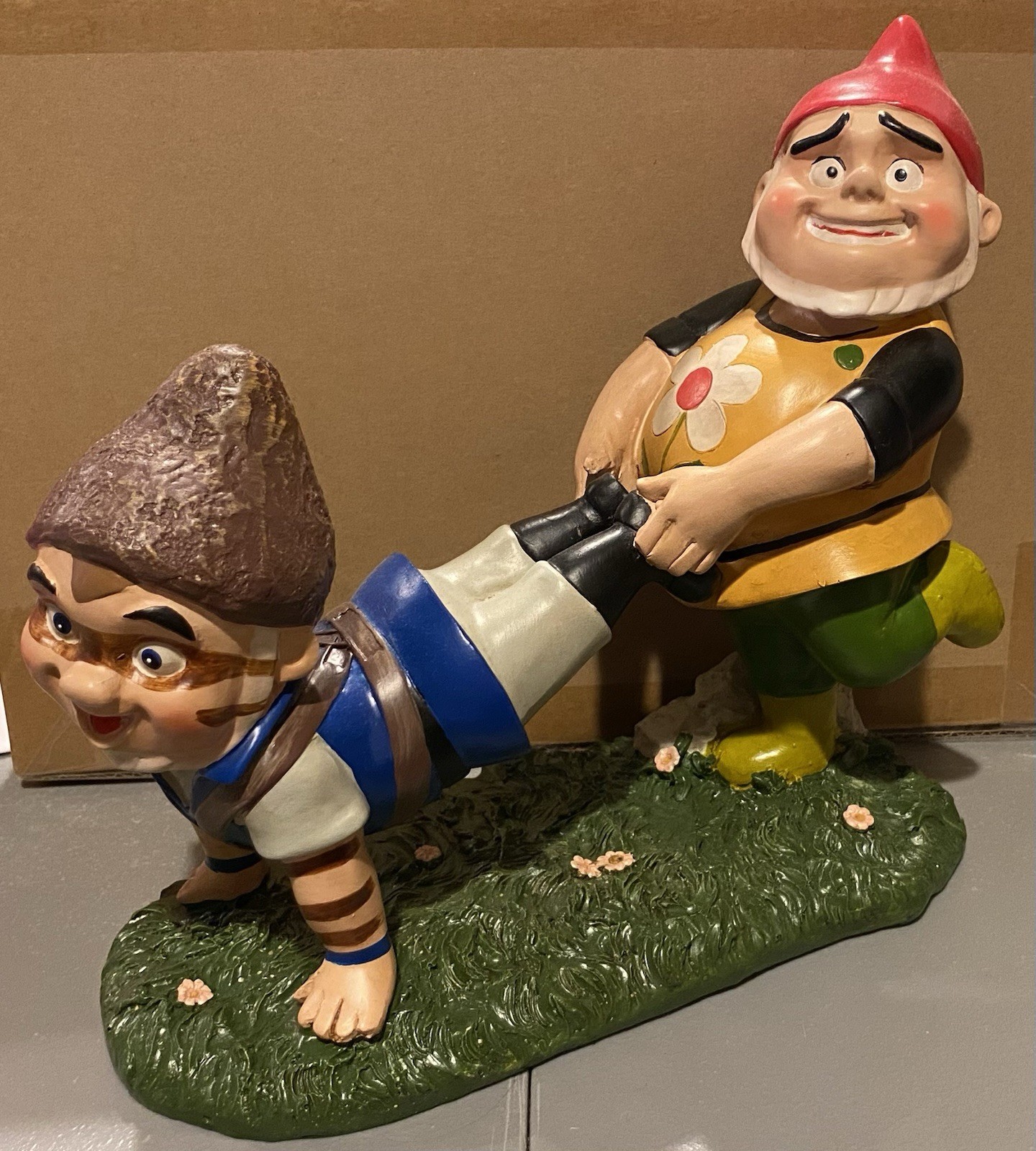 RARE BIG 15” Official Miramax Gnomeo & Juliet Tybalt Frozen Scene Garden Statue