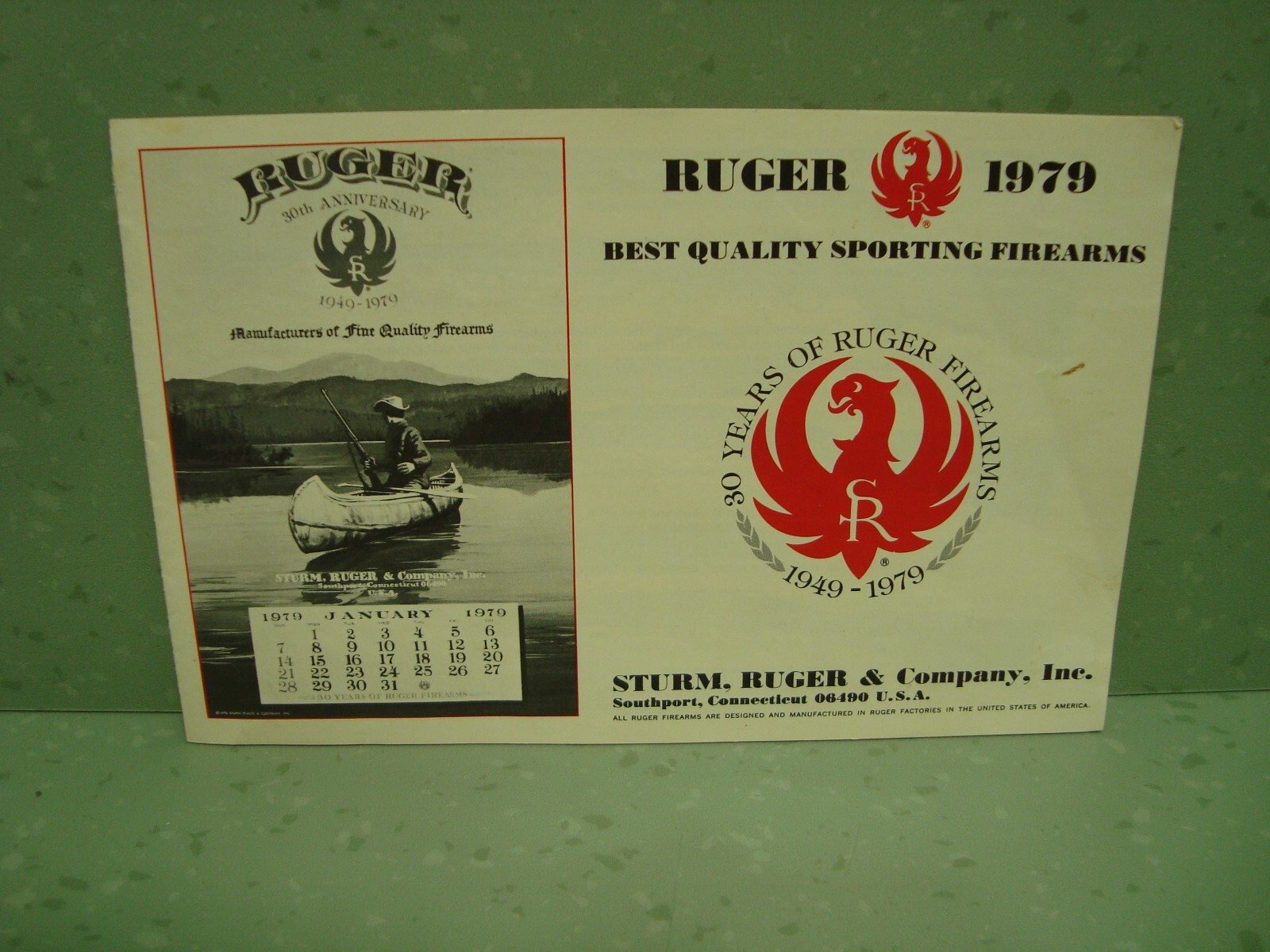 1979 Ruger Firearms Sales Brochure Leaflet
