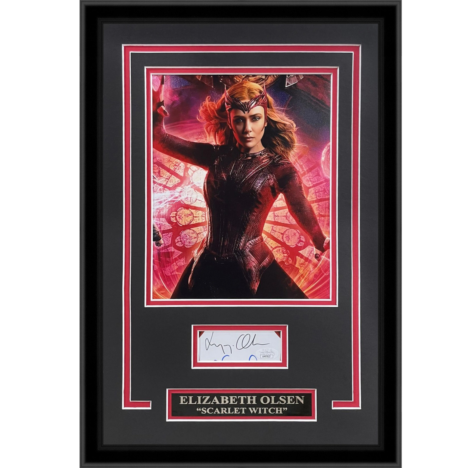 Elizabeth Olsen AKA Scarlet Witch Autographed Marvel 