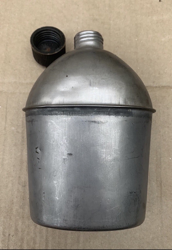 Original WWII US Military Metal Canteen 1945 Dated Vollrath