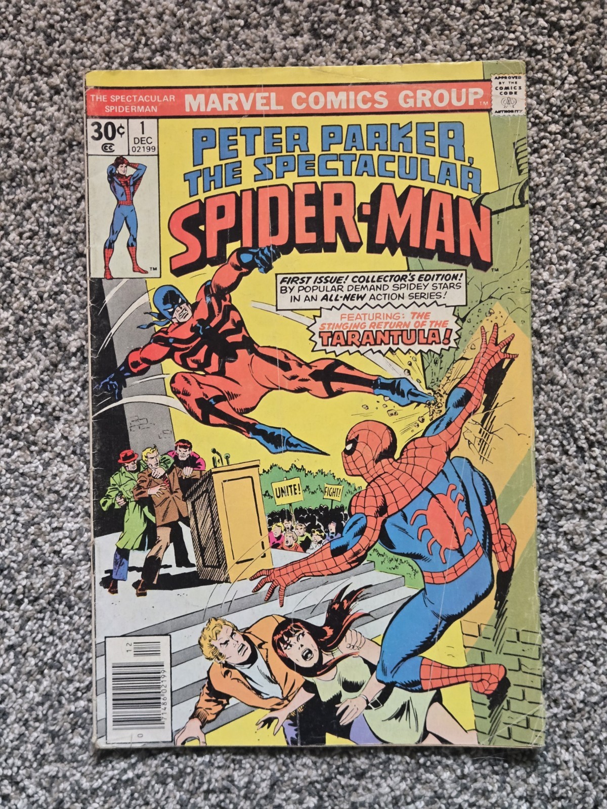 Peter Parker The Spectacular Spider-Man #1 Marvel 1976 Bronze Age Tarantula VF Peter Parker The Spectacular Spider-Man #1 Marvel 1976 Bronze Age Tarantula VF