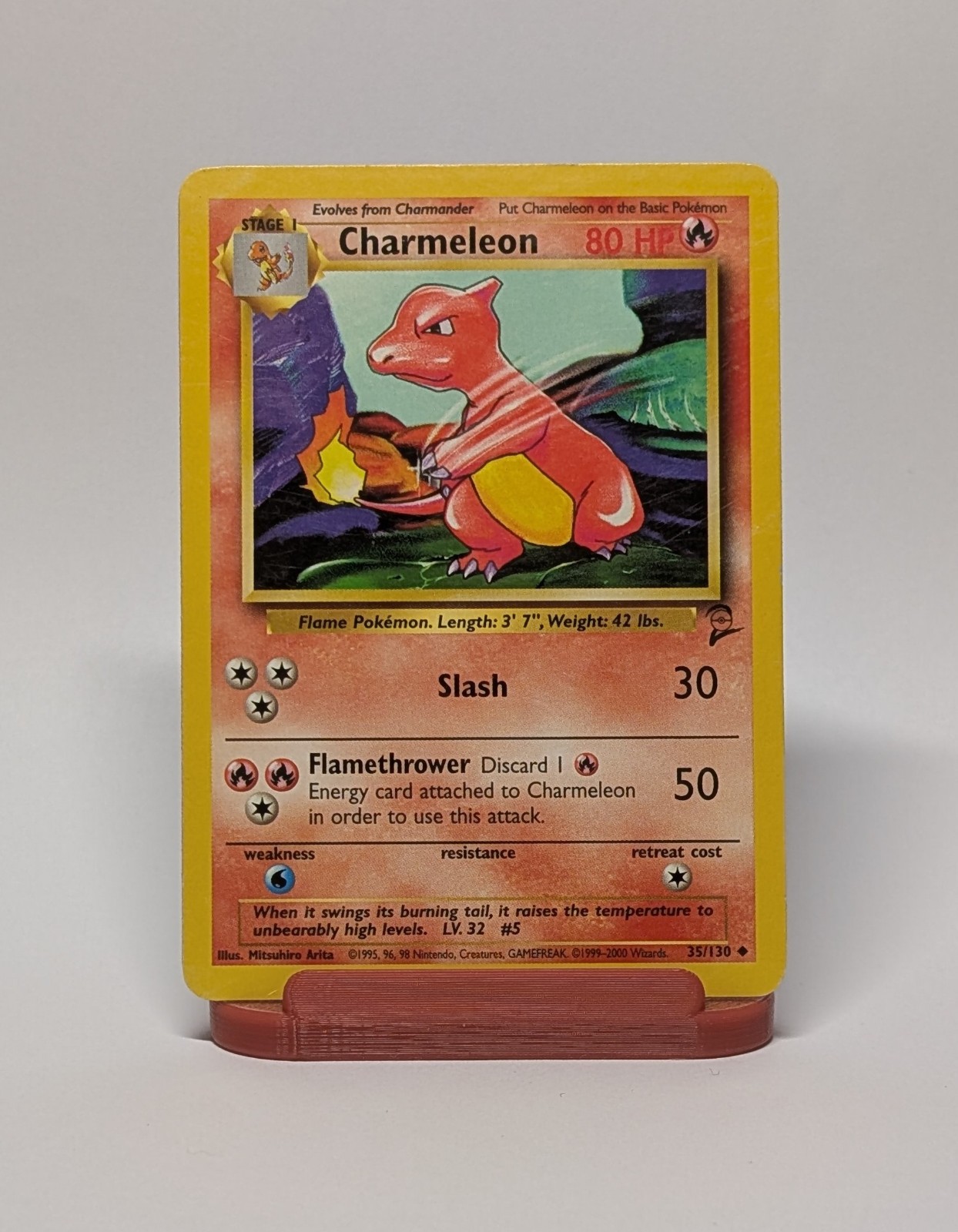 Pokemon Charmeleon 35/130 Base Set 2 2000 English LP Fire Uncommon WOTC Pokemon Charmeleon 35/130 Base Set 2 2000 English LP Fire Uncommon WOTC