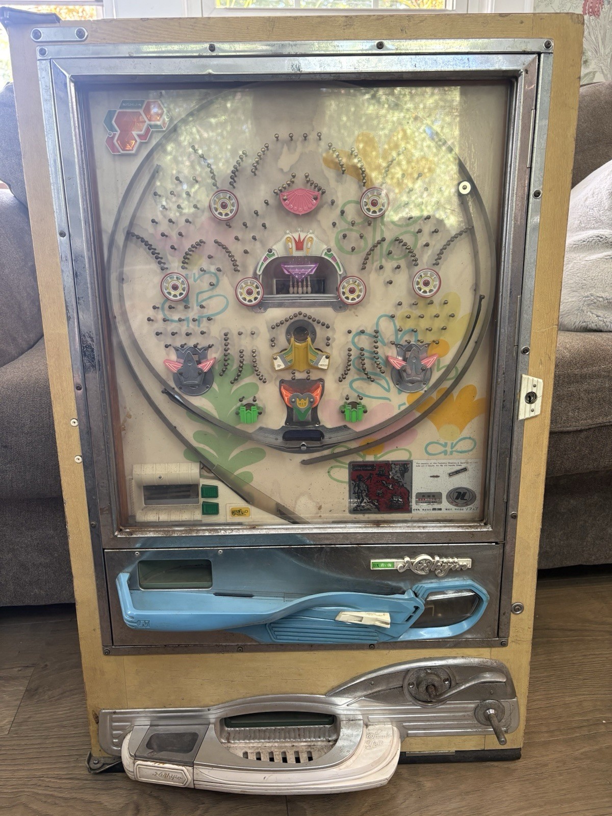 Nishijin DX Aoi Umi Blue Sea Pachinko Machine Japan Bowling Retro  1970s 4 Balls