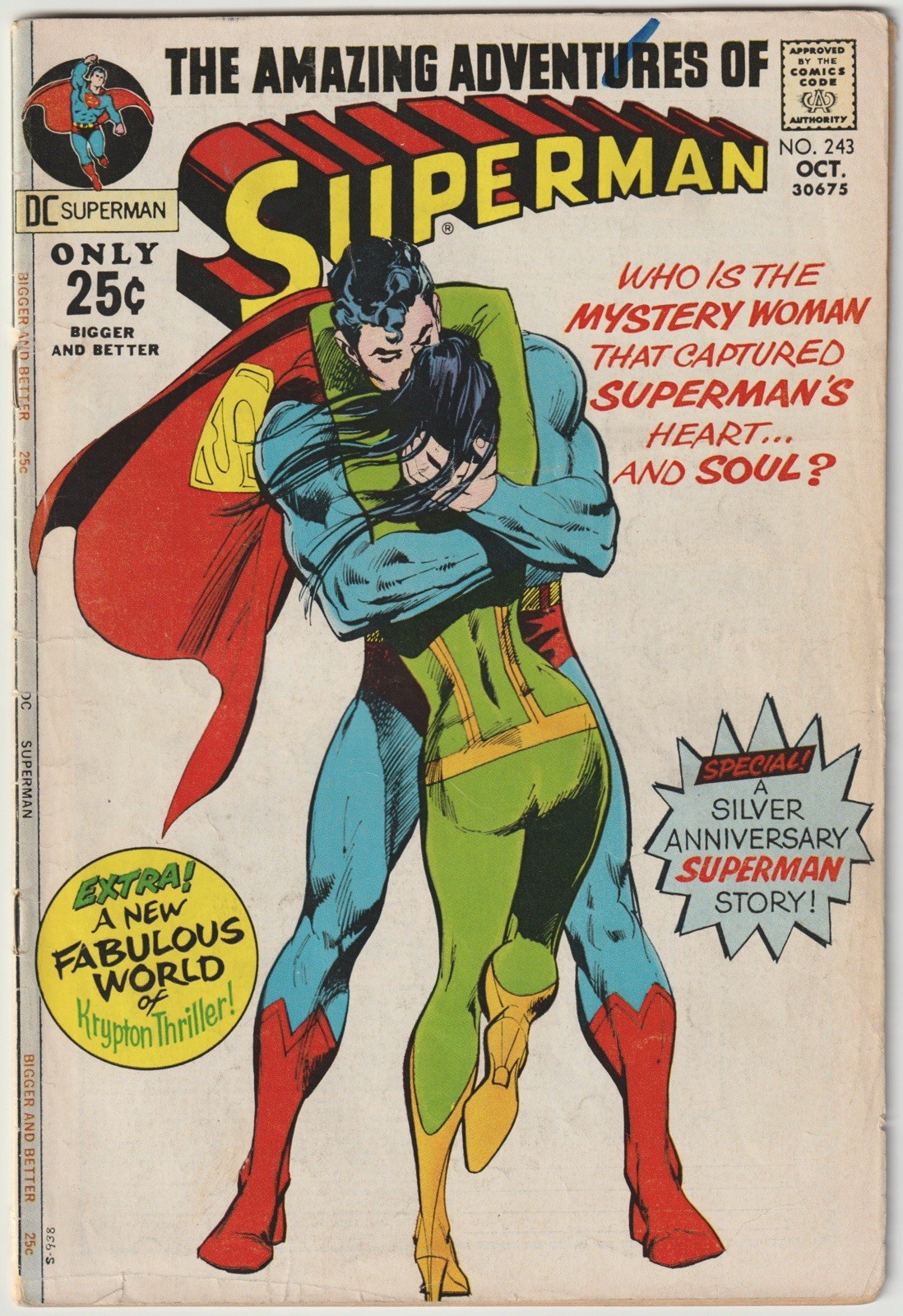 Superman #243 G/VG 3.0 Neal Adams Cover DC Comics 1971