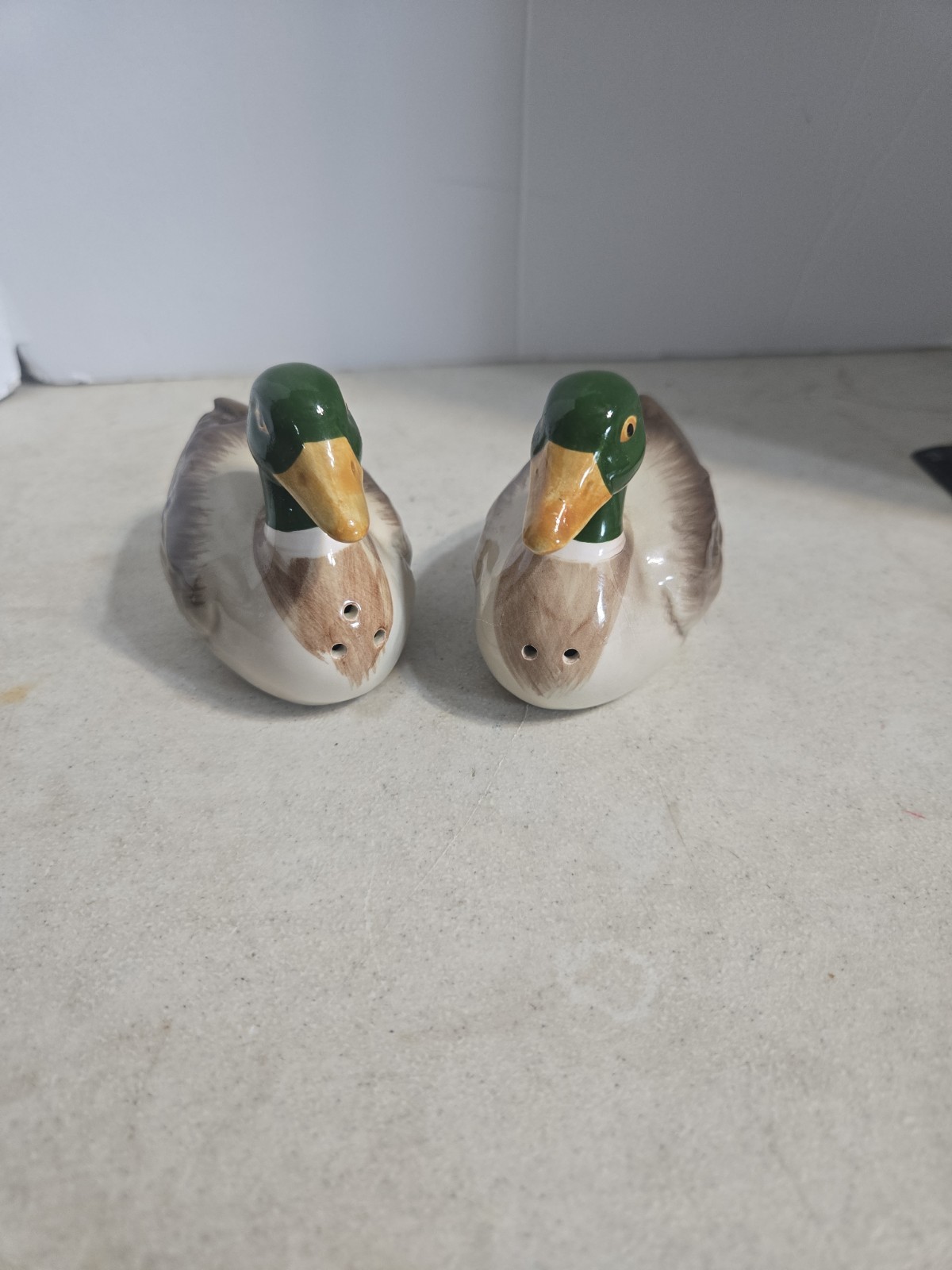 VTG Otagiri Mallard Duck Salt & Pepper Shakers OMC Japan 1981 