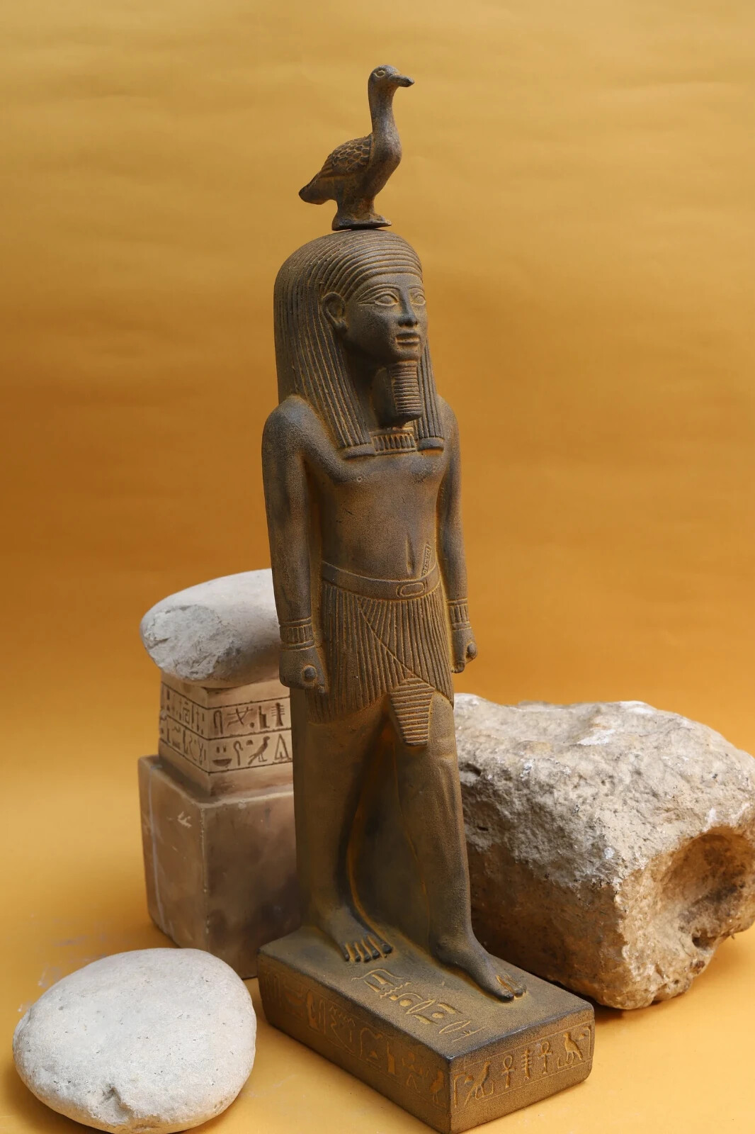 Rare Ancient Egyptian Antiquities Geb Statue Egyptian god of the earth Egypt BC