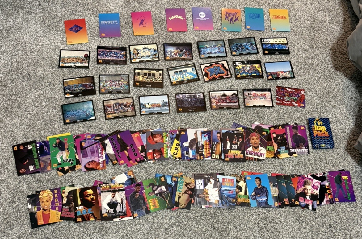 RARE LOT OF 150+ 1991 The Rap Pack Series 1 Cards NWA KIDROCK& 21 GRAFFITI ART 