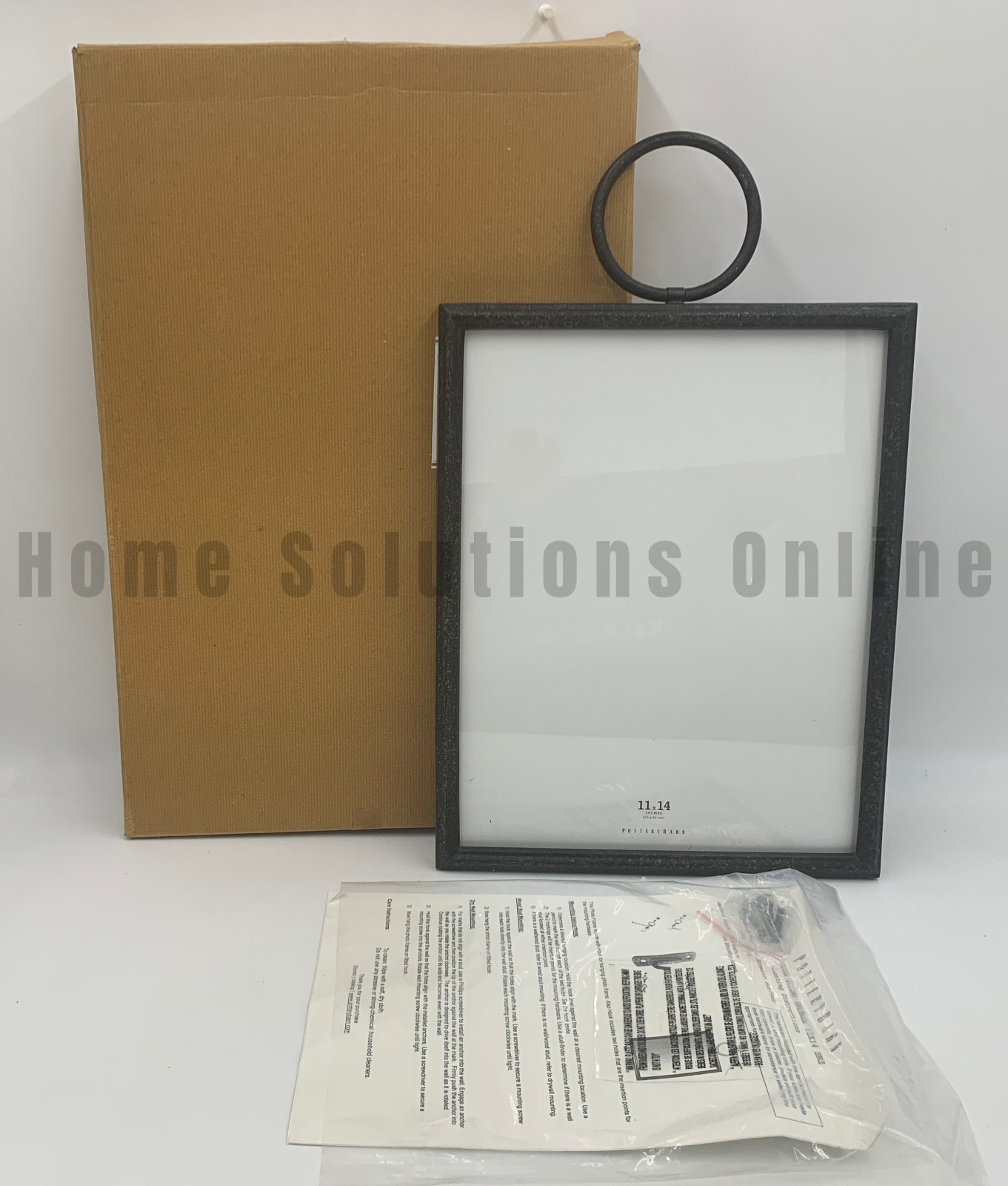 Pottery Barn Weston Wall Hanging Iron Picture Frame Bronze 11\