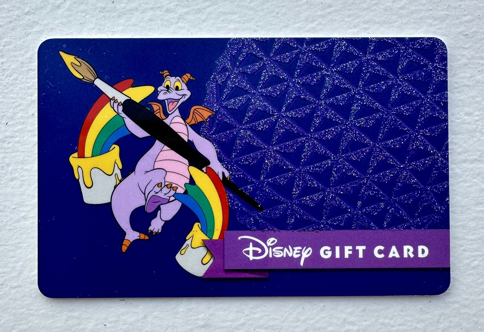 WALT DISNEY EPCOT FIGMENT Sparkling rainbow DISNEYLAND GIFT CARD