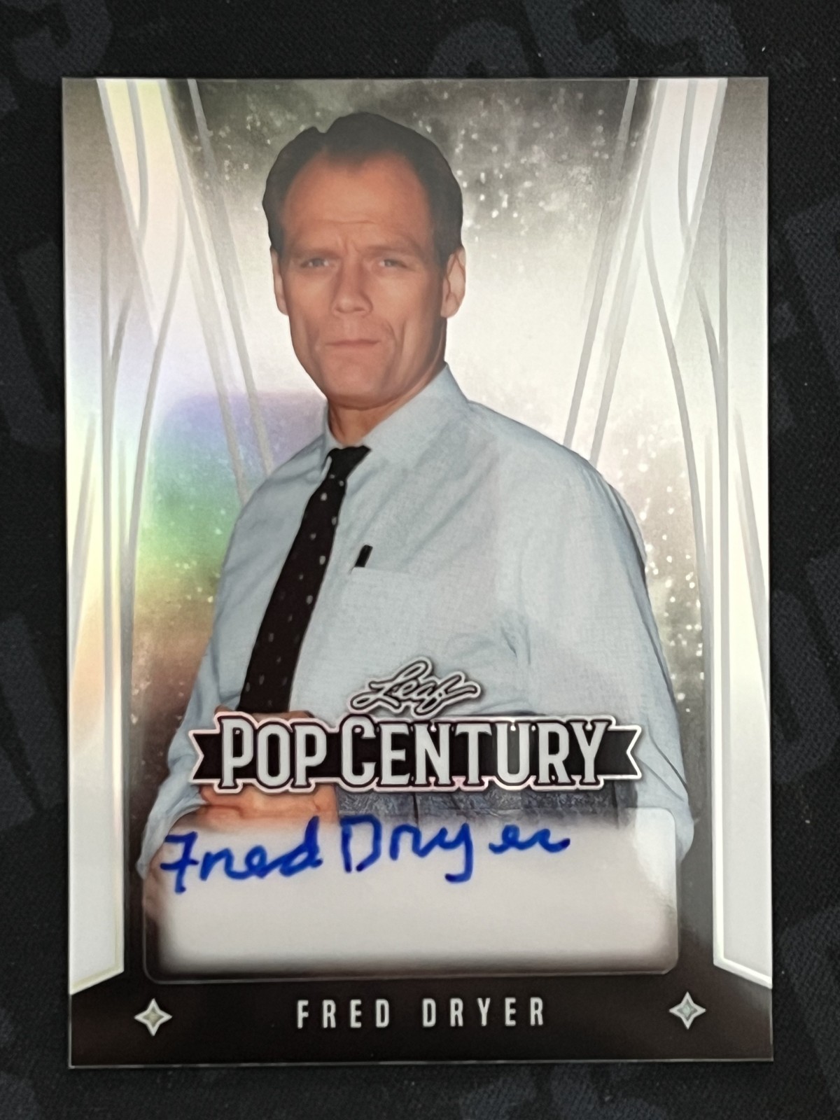 2025 Leaf Metal Pop Century Fred Dryer #BA-FD1 Silver Prismatic Auto /25