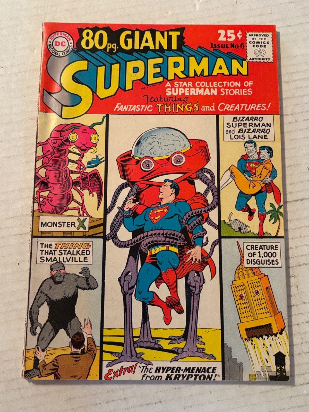 1965 DC Superman Giant #6 Comic Book /E156