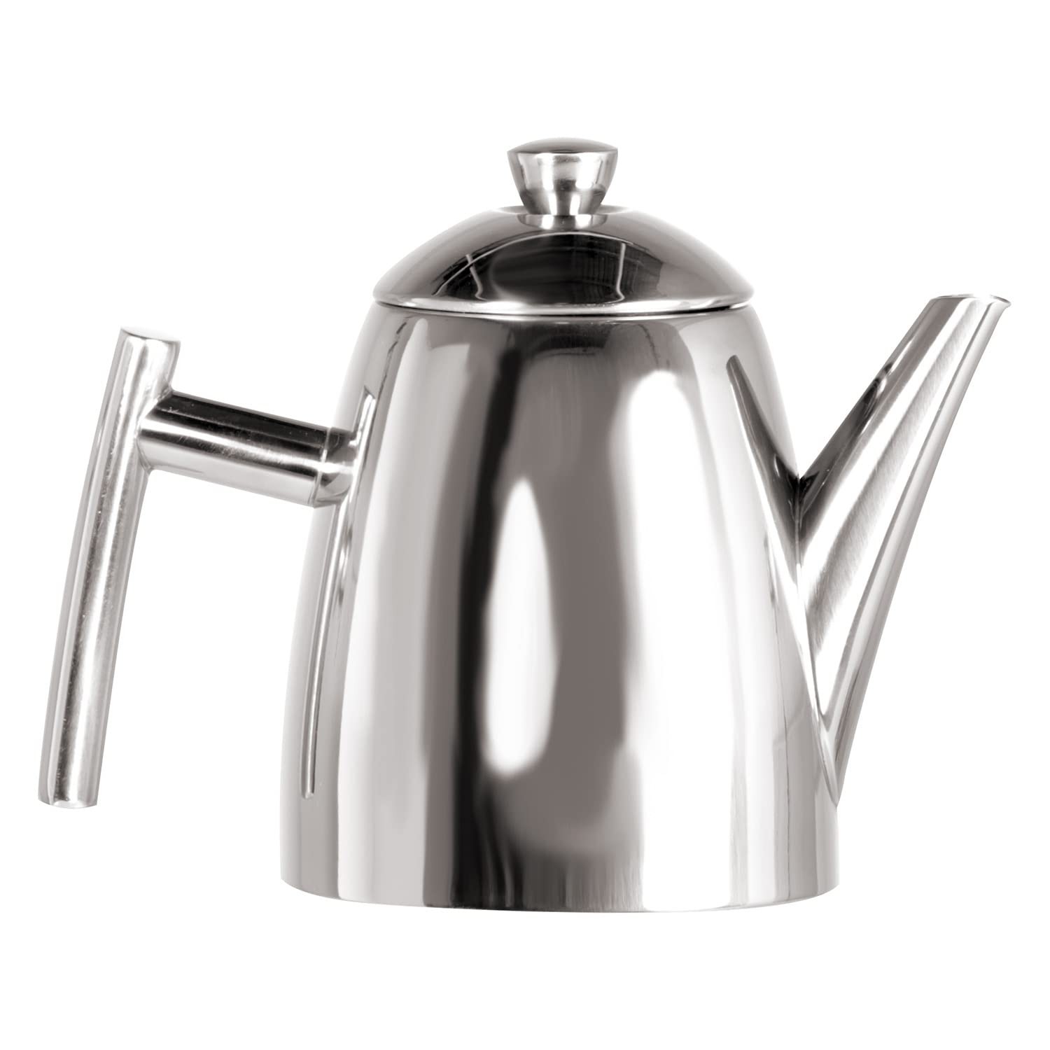 Frieling USA 18/10 Stainless Steel Teapot with Infuser & Tea Warmer, 14 oz