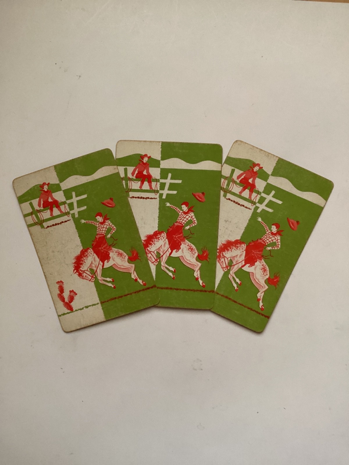 Lot (3) Vintage Cowboy Themed “YIPPEE” Playing Cards,Western Publishing Co. Lot (3) Vintage Cowboy Themed “YIPPEE” Playing Cards,Western Publishing Co.