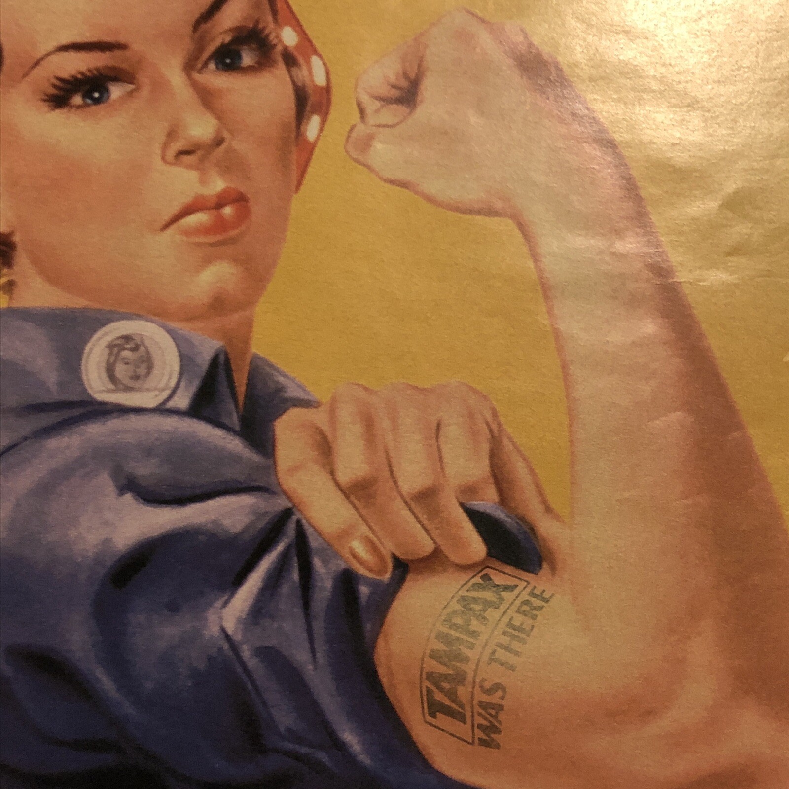 1999 Rosie The Riveter Tampax Tampons PRINT AD Art - We Can Do It VTG 1990s 1999 Rosie The Riveter Tampax Tampons PRINT AD Art - We Can Do It VTG 1990s