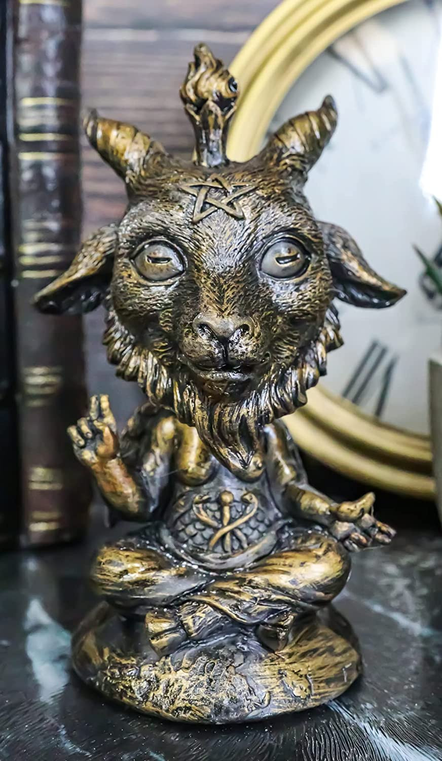 Ebros Whimsical Sabbatic Goat of Mendes Samael Lilith Baphomet Bobblehead Figur Ebros Whimsical Sabbatic Goat of Mendes Samael Lilith Baphomet Bobblehead Figur